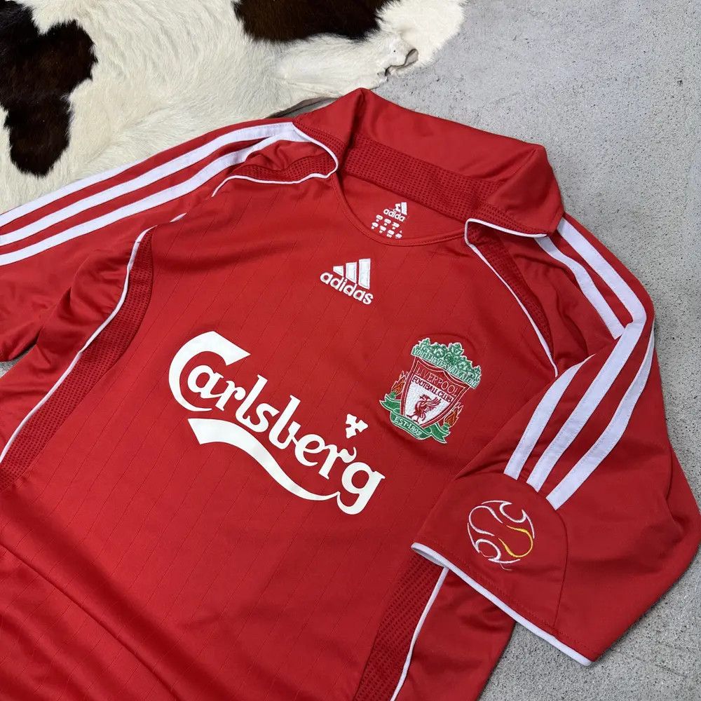 Adidas Vintage Adidas Sporty Liverpool FC 07/08 Geraard Jersey y2K Size US M / EU 48-50 / 2 - 2 Thumbnail