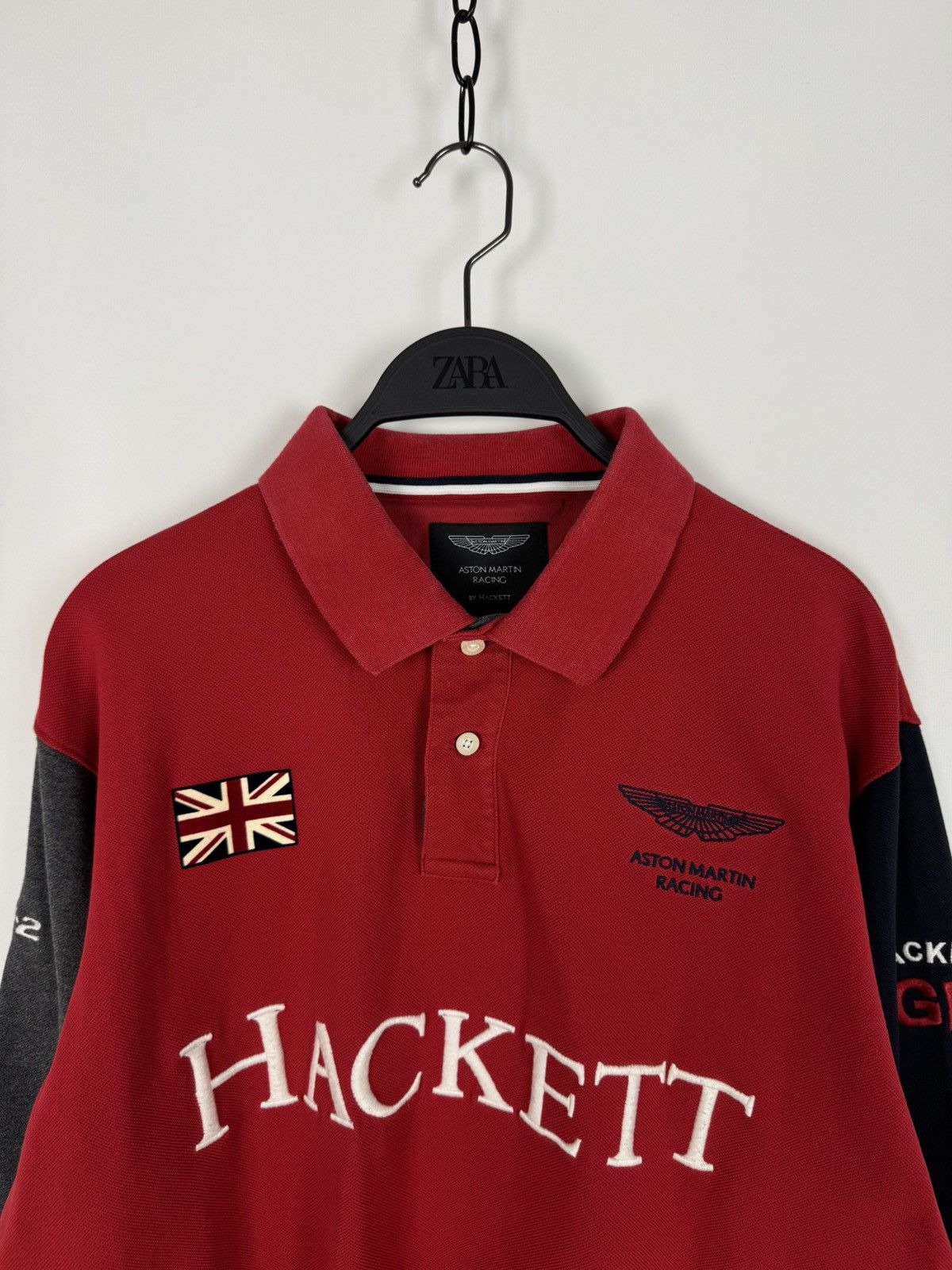 Hackett Hackett Aston Martin Racing Rugby Shirt Size US XXL / EU 58 / 5 - 2 Thumbnail