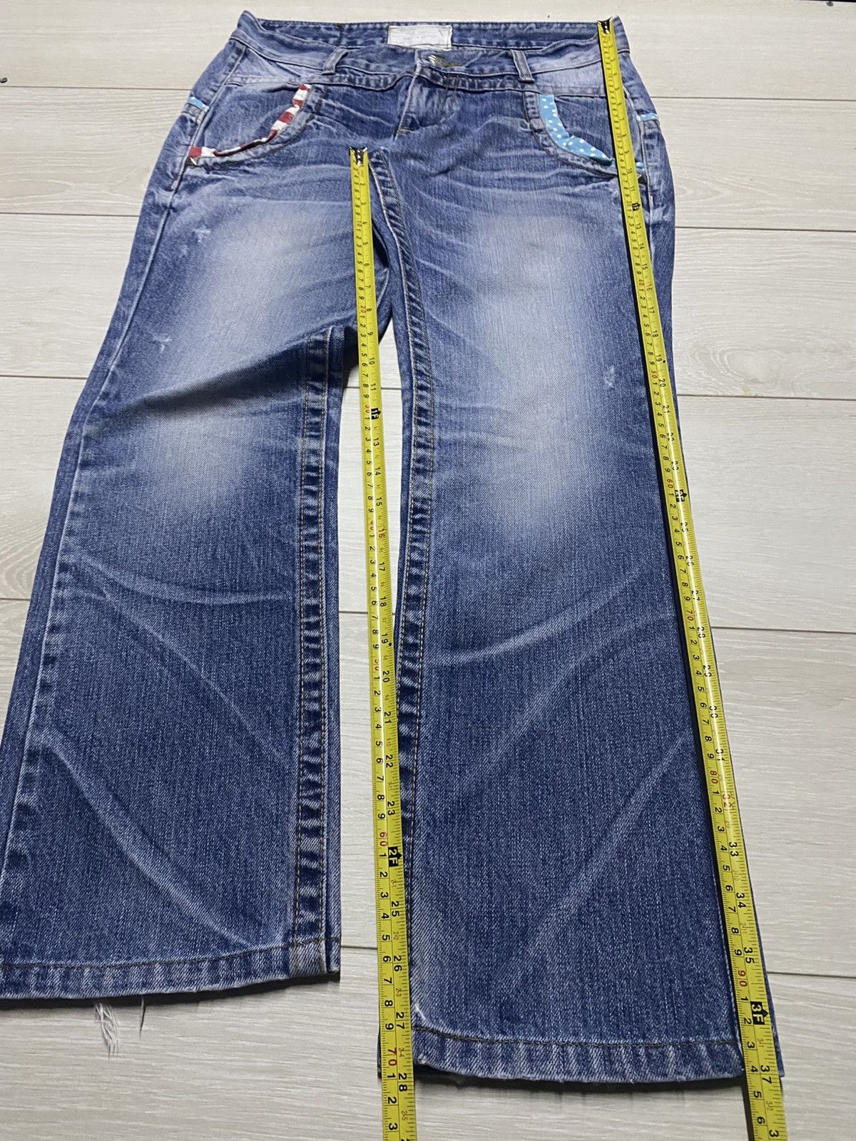 Japanese Brand Vintage Japanese Brand Lolita Embroidery Robot Spike Jeans Size US 31 - 16 Thumbnail