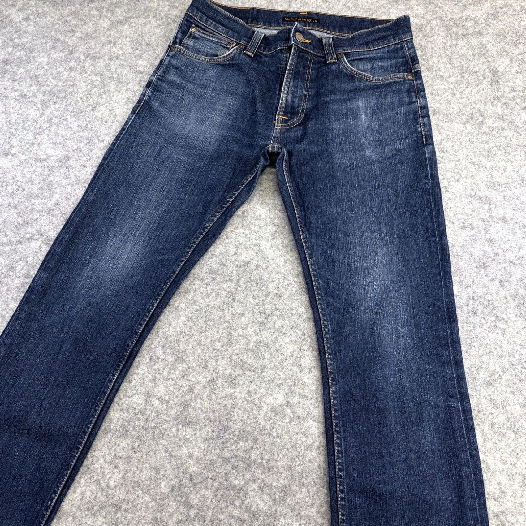 Nudie Jeans Nudie Jeans Thin Finn Slim Fit Jeans W32 L30 Men Blue Zip Fly Pant Pre Loved Size US 32 / EU 48 - 3 Thumbnail