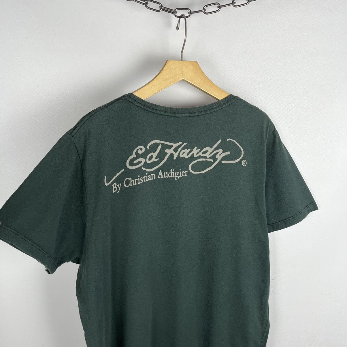 Ed Hardy Vintage Ed Hardy y2k big logo tee 90’s Size US XL / EU 56 / 4 - 18 Thumbnail