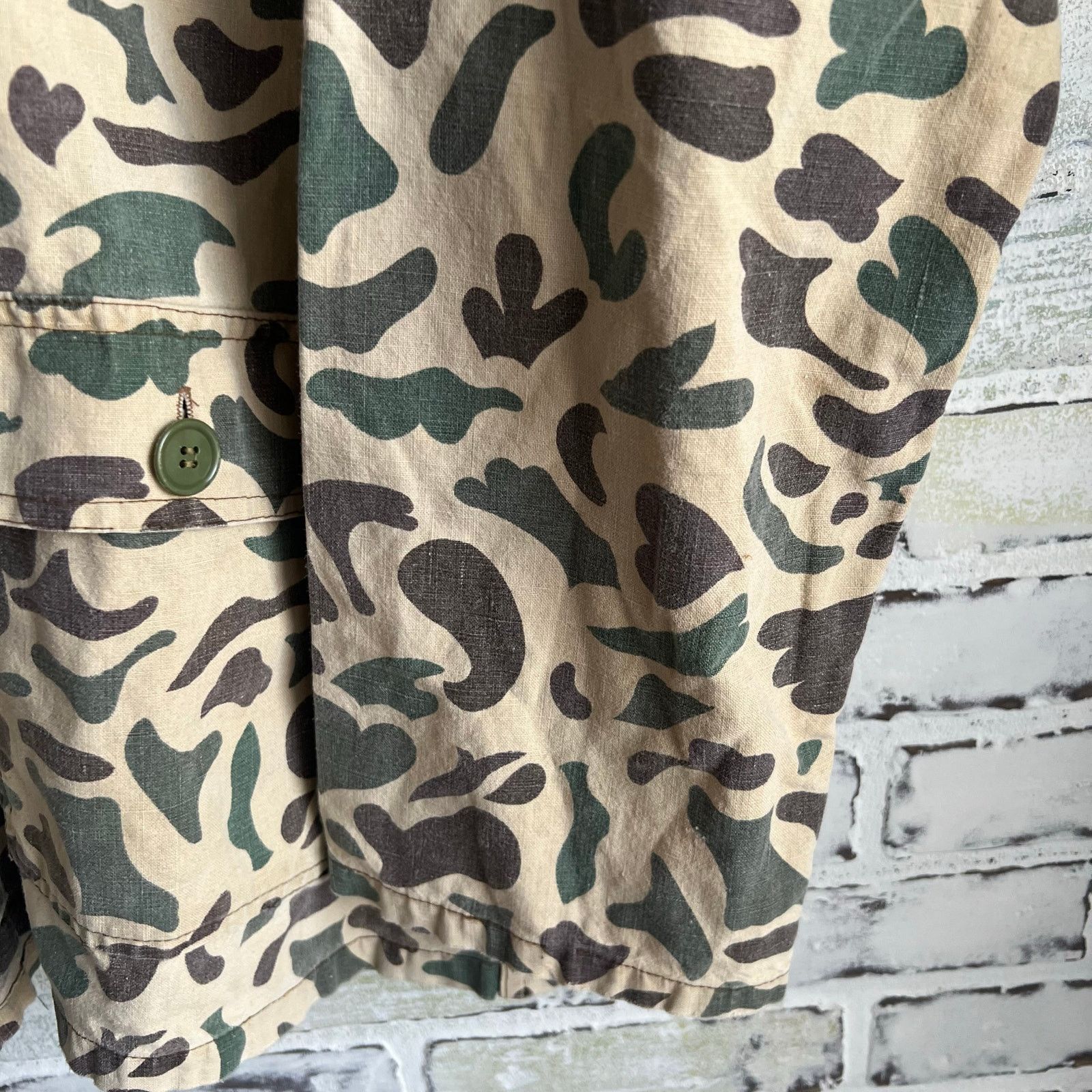 Unknown London Rare Vintage 40's Frog Camo Button Up Jacket Size XXL 24x31 Size US XL / EU 56 / 4 - 8 Thumbnail