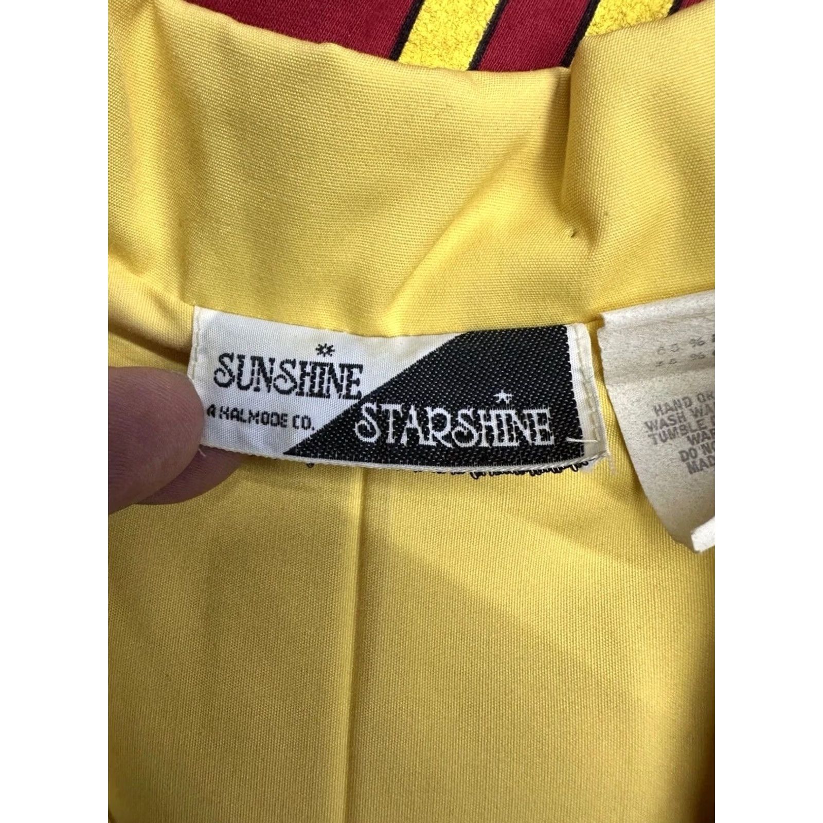 Vintage VINTAGE Sunshine Starshine Yellow Shirt Dress 16 Button Side Belted 80s Mod Dress Boys? Wait Size XXL / US 16-18 / IT 52-54 - 6 Thumbnail