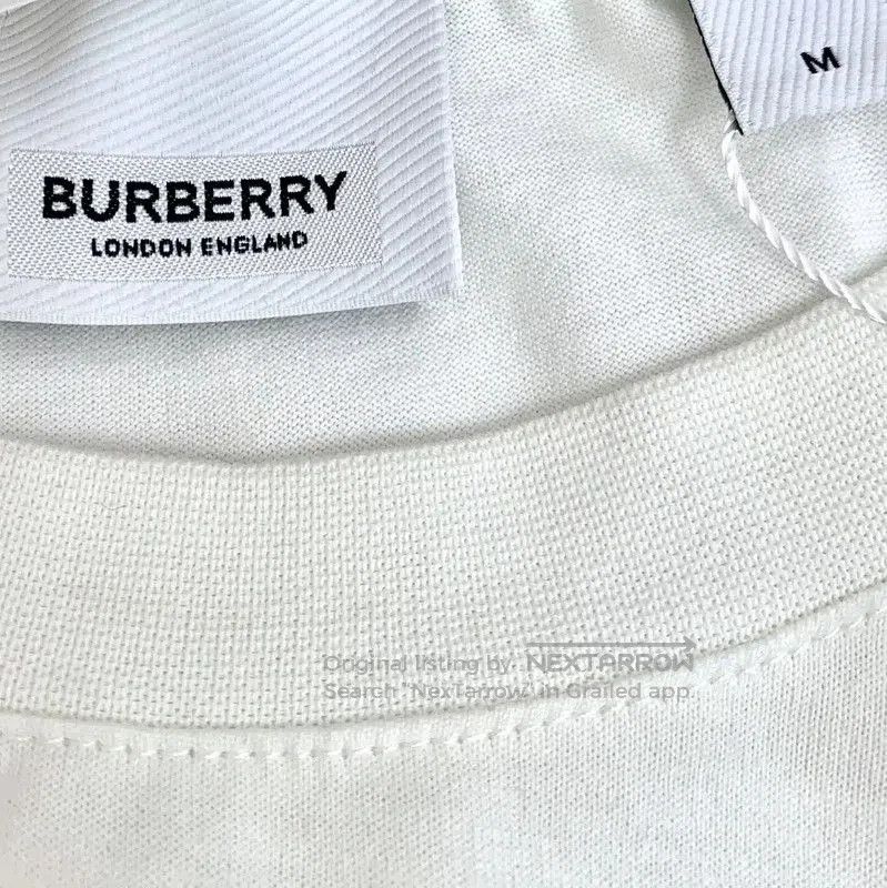 Burberry Burberry White Cotton Men's T. Size US M / EU 48-50 / 2 - 6 Thumbnail
