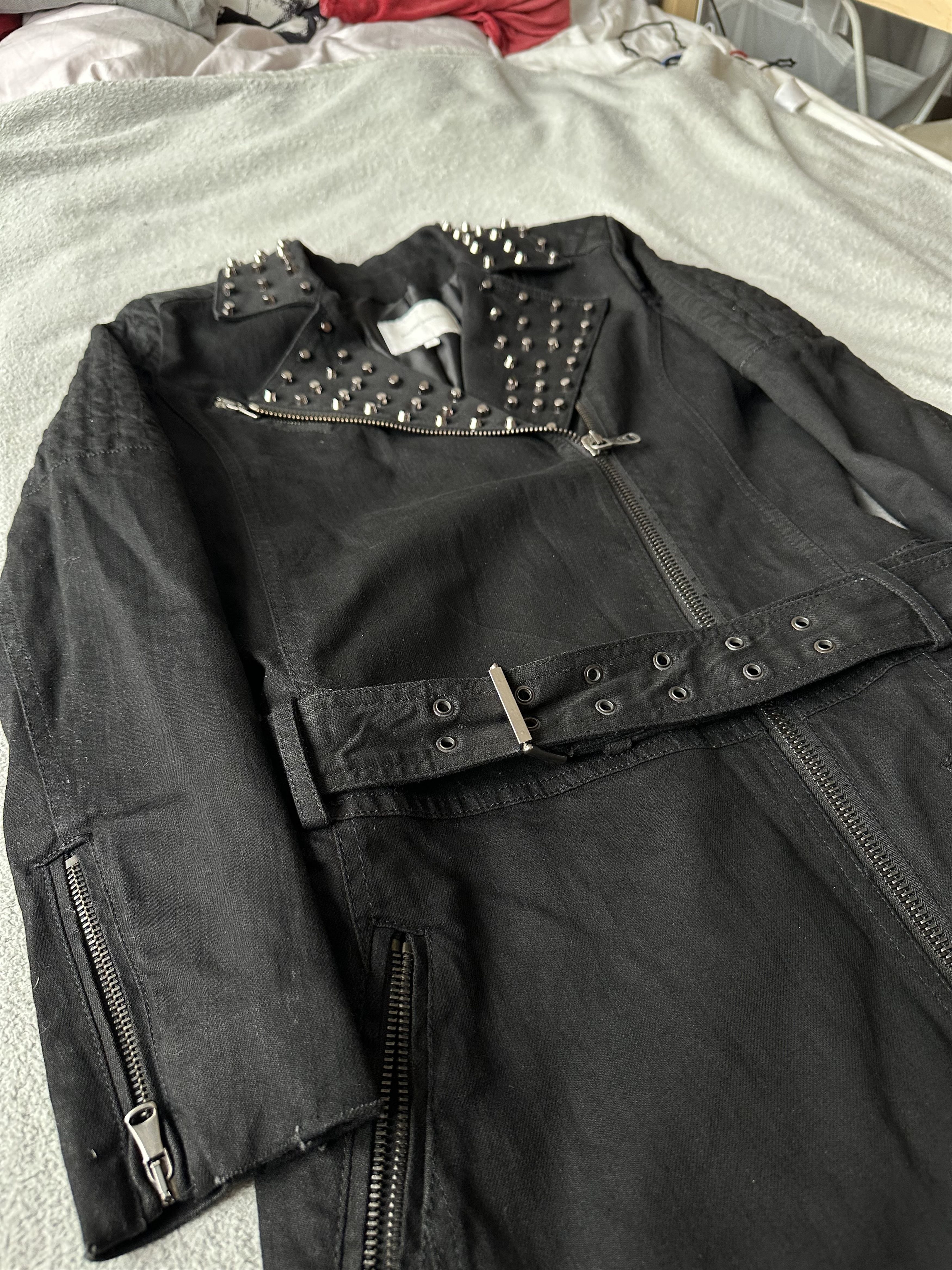 Pierre Balmain Pierre Balmain Studded Trench Coat Biker Black Size XS / US 0-2 / IT 36-38 - 3 Thumbnail