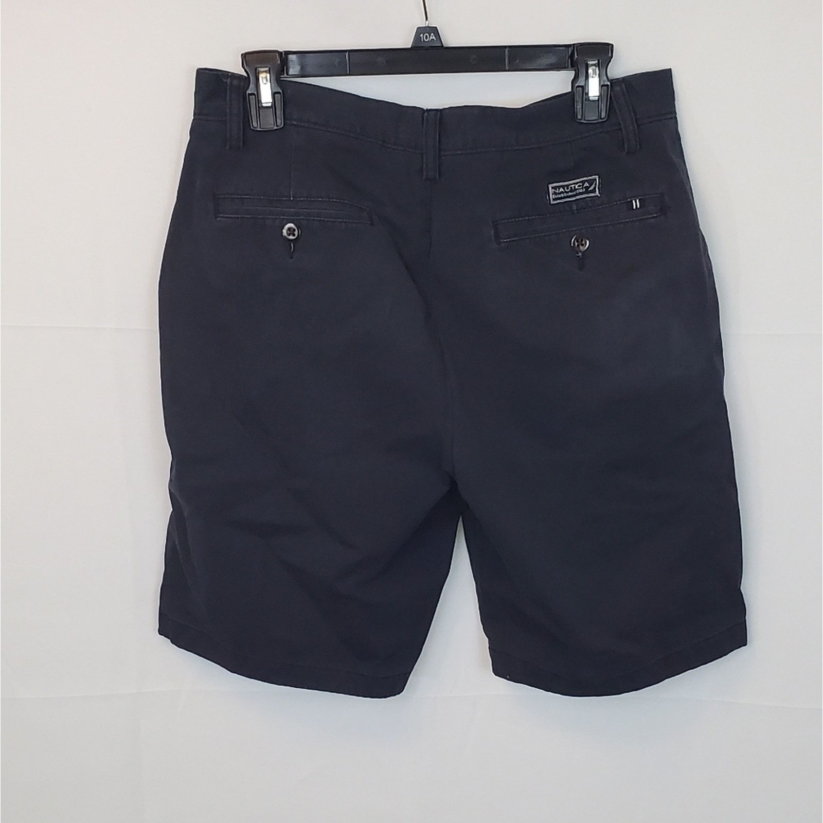 Nautica Nautica Dark Navy Blue Cotton Shorts ~ Outdoors Casual Yard Size US 32 / EU 48 - 2 Thumbnail