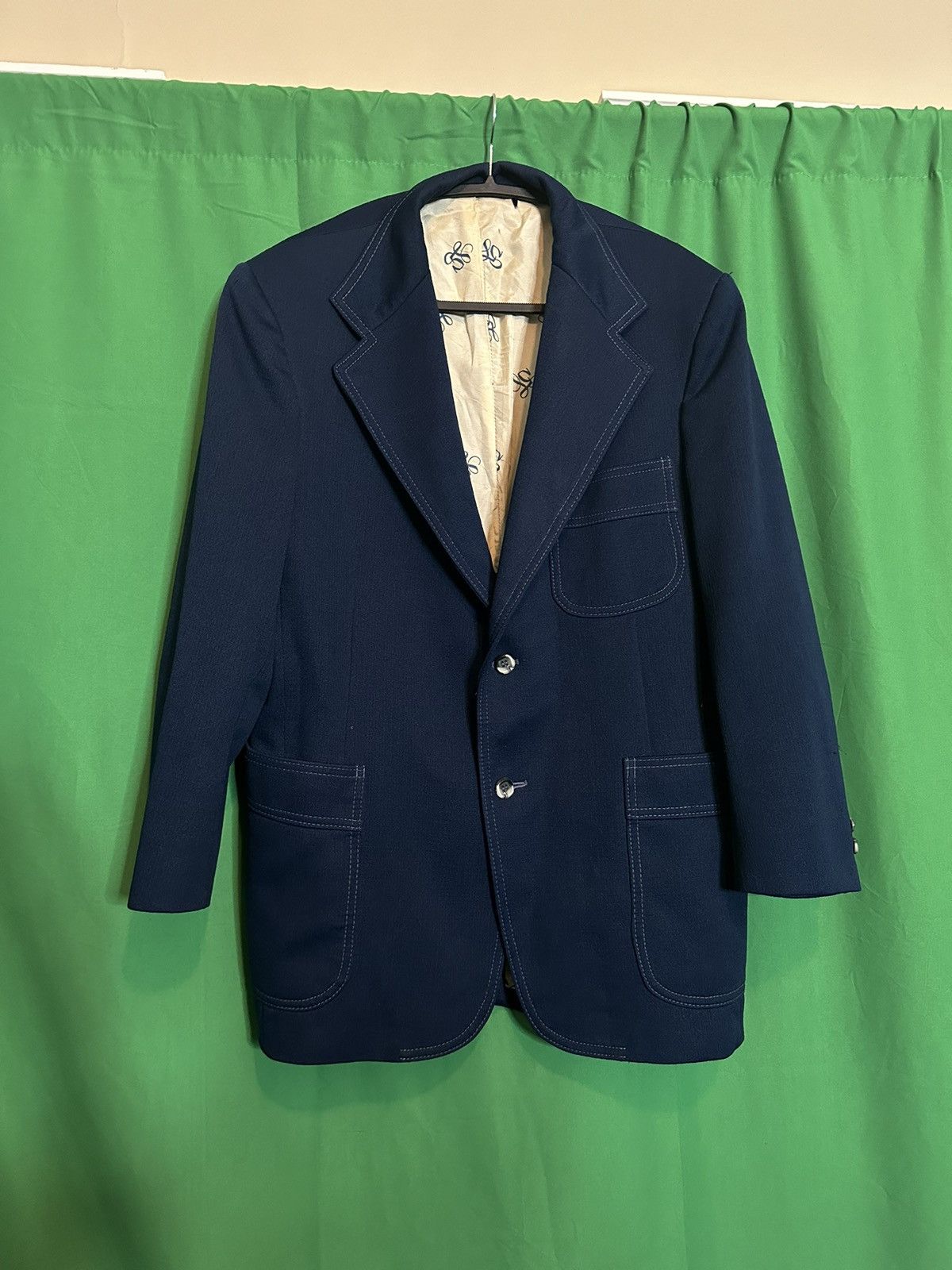 Levi's Levi’s Panatela vintage blue disco era blazer leisure jacket Size 38R - 1 Thumbnail