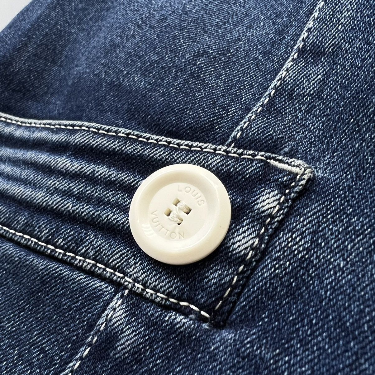 Louis Vuitton × Vintage Louis Vuitton Denim Mini Dress Stretch Luxury Size XS / US 0-2 / IT 36-38 - 11 Thumbnail