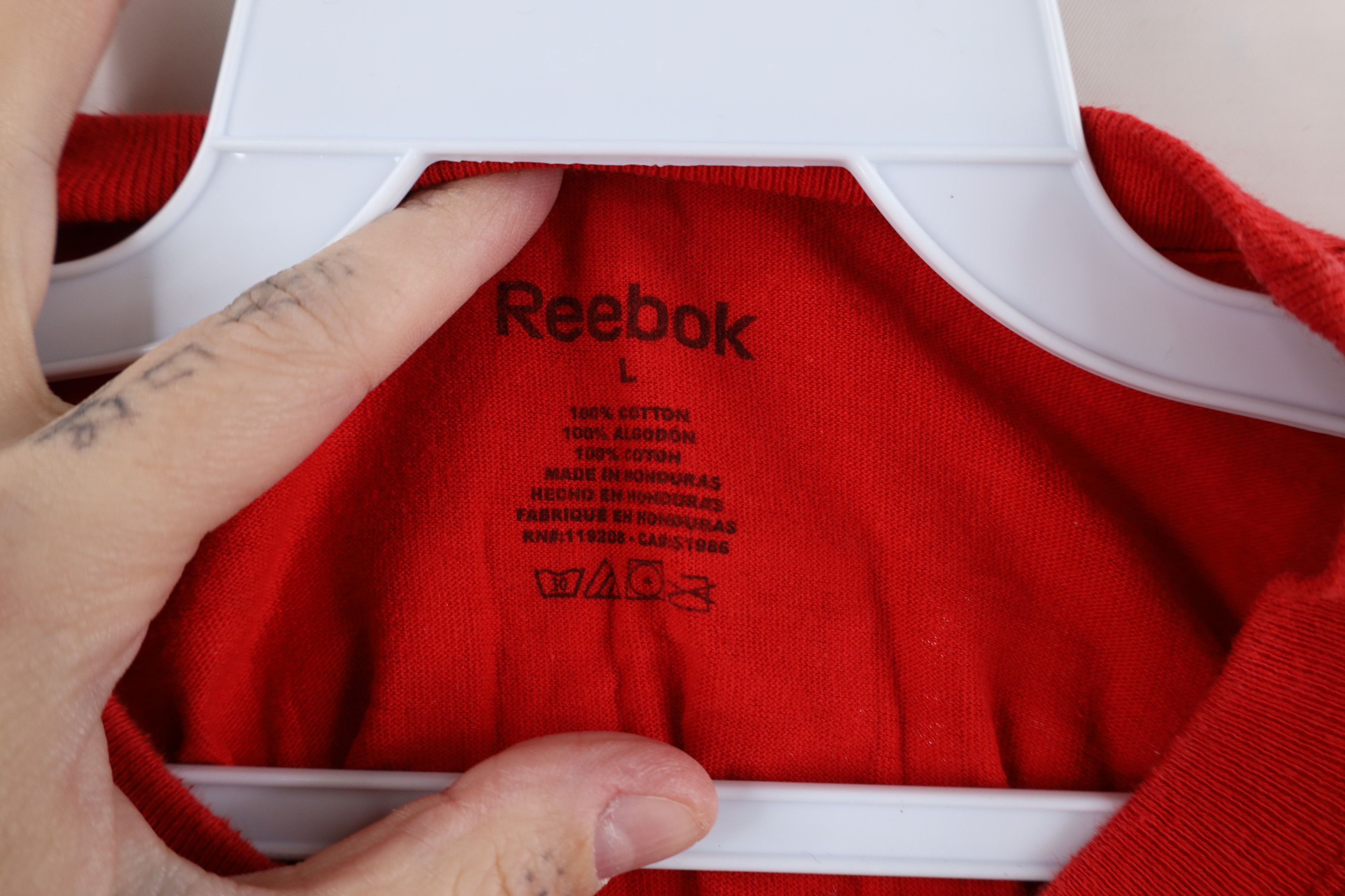 Reebok × Vintage Vintage Reebok Detroit Red Wings Hockey Jersey T-Shirt Size US L / EU 52-54 / 3 - 9 Thumbnail