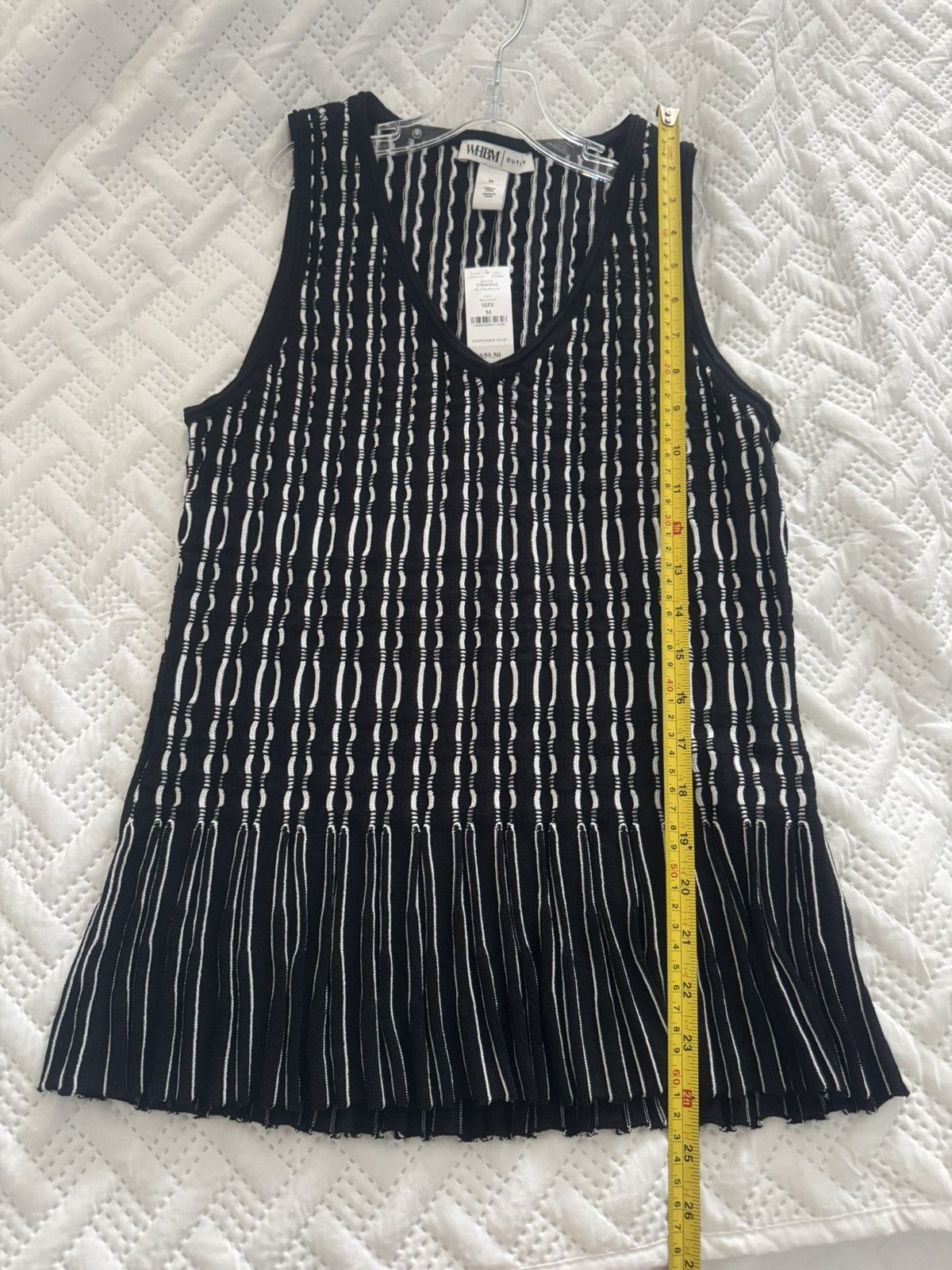 White House Black Market White House Black Market Sleeveless Stitch Peplum Top Medium Size M / US 6-8 / IT 42-44 - 3 Thumbnail