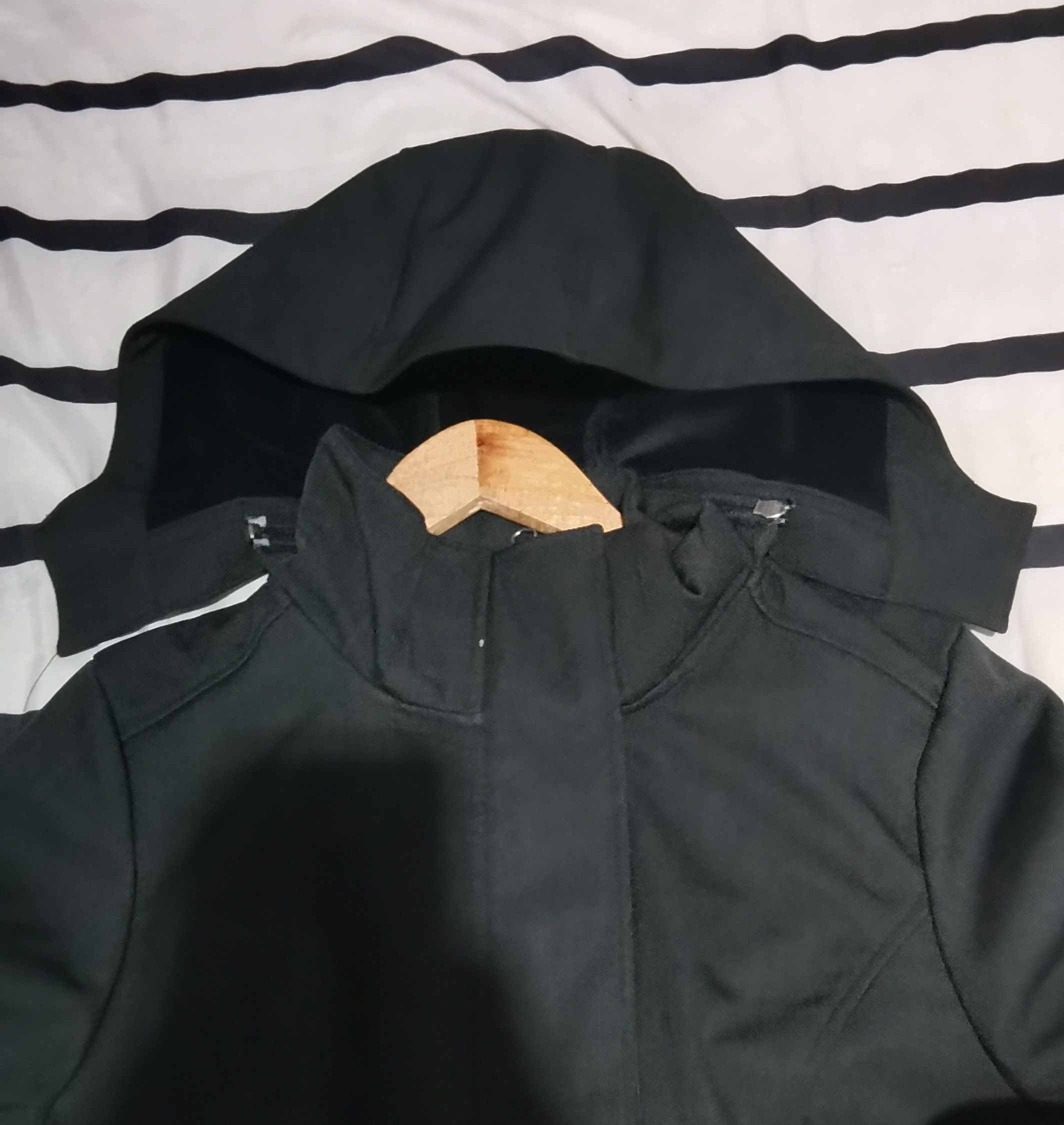 Vintage Cloudveil black long jacket with hooded Size M / US 6-8 / IT 42-44 - 3 Thumbnail