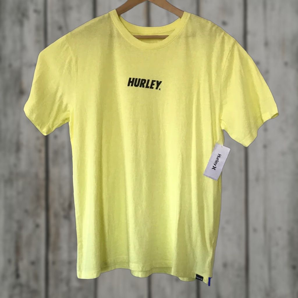 Hurley Hurley Tee Mens Large Fastlane Everyday Wash T-Shirt Yellow 100% Cotton Size US L / EU 52-54 / 3 - 1 Thumbnail
