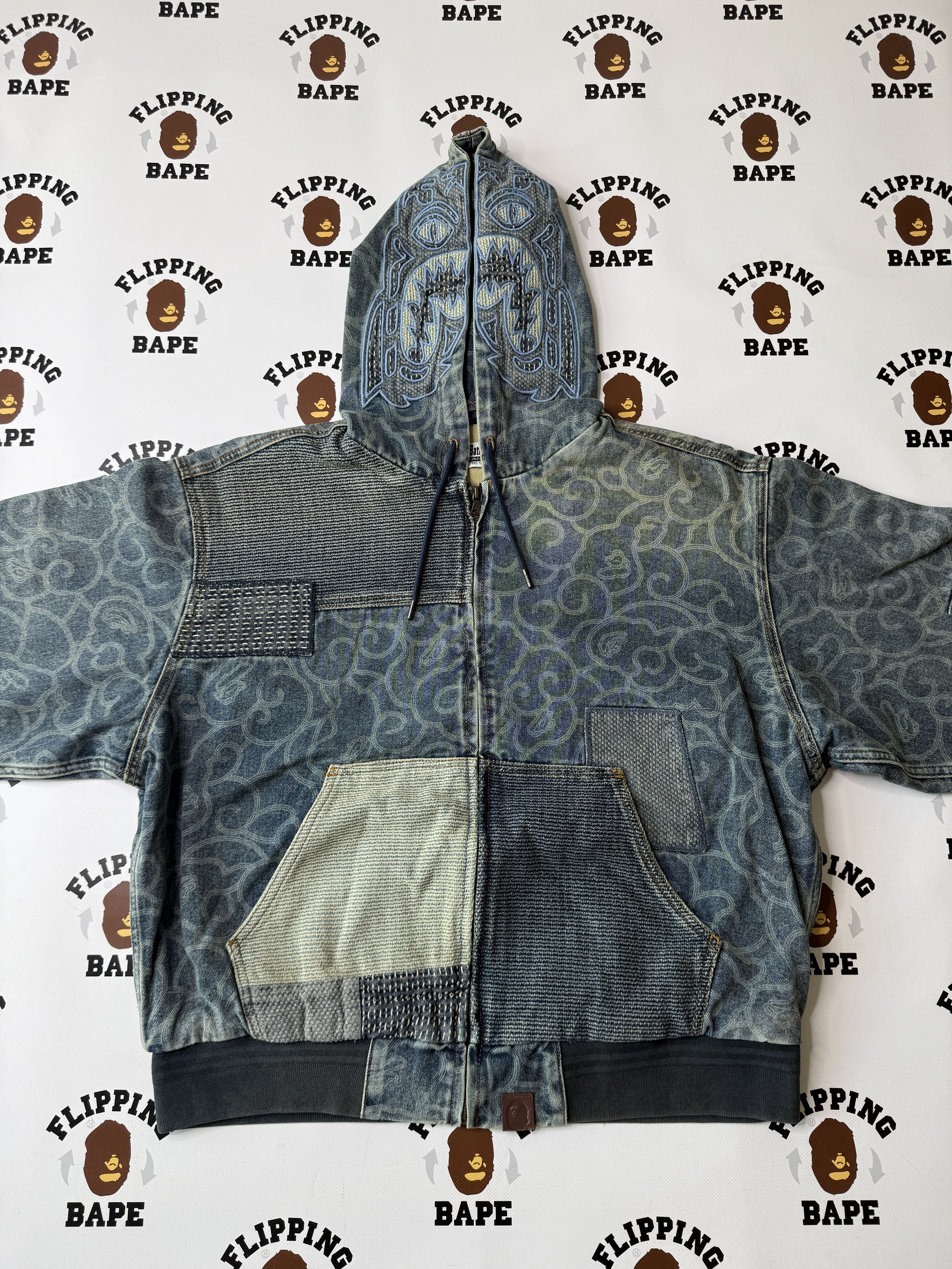 Bape BAPE CLOUD CAMO JACQUARD UPCYCLED ACTIVE JACKET Size US XL / EU 56 / 4 - 12 Thumbnail