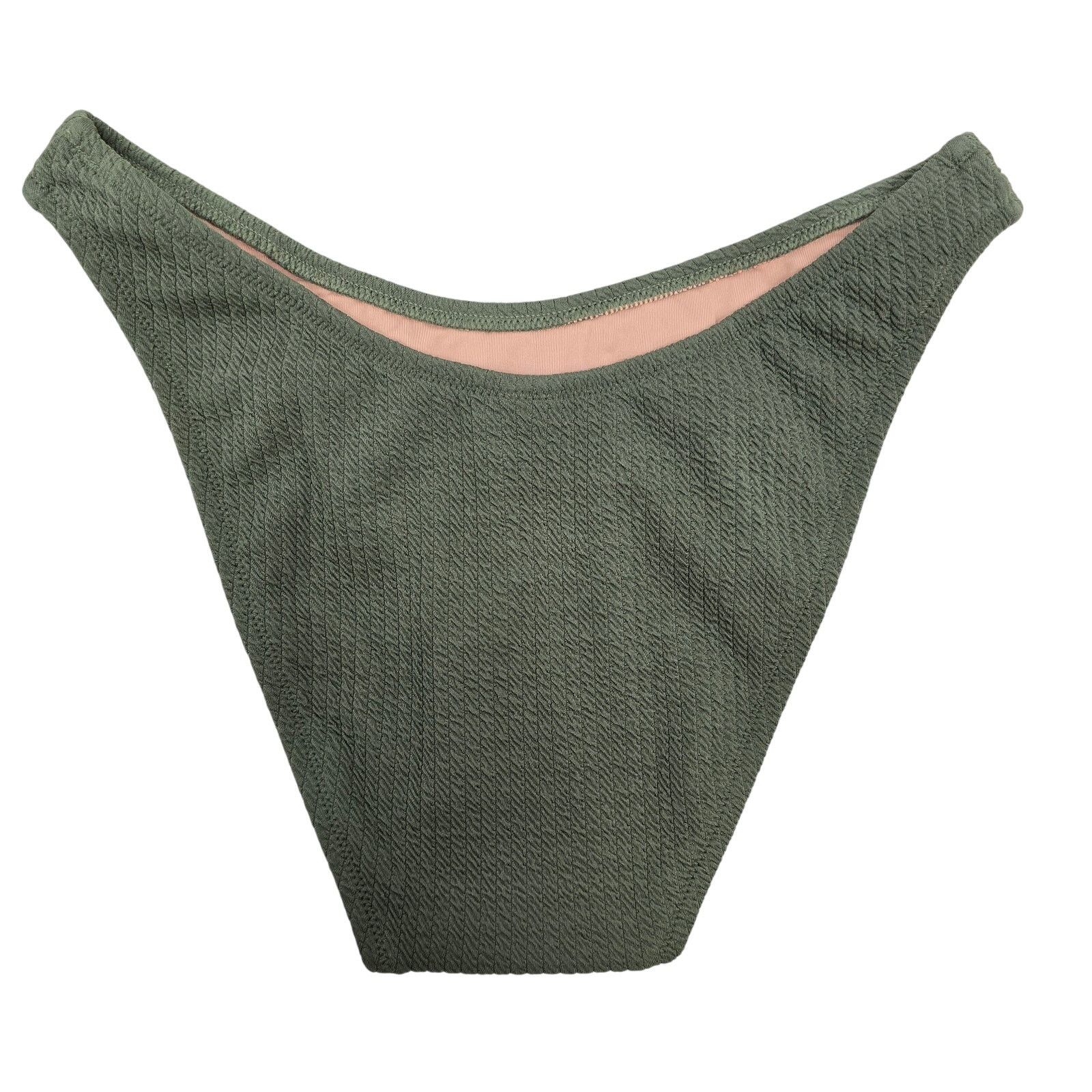 J.Crew NWT J. Crew Textured curved-waist cheeky bikini bottom S Size ONE SIZE - 3 Thumbnail