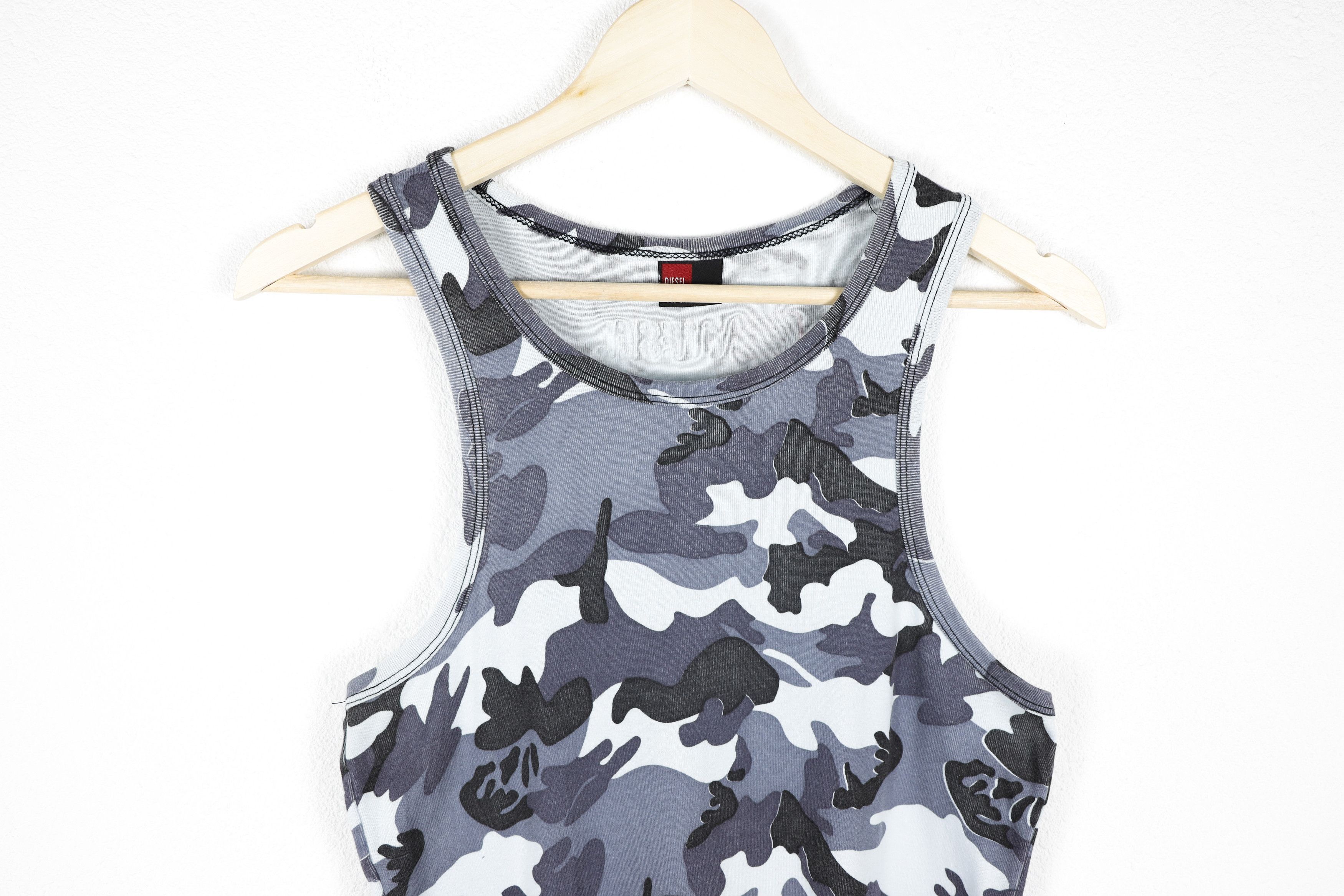 Diesel Vintage DIESEL Y2K Camo Tank Top Size US L / EU 52-54 / 3 - 3 Thumbnail