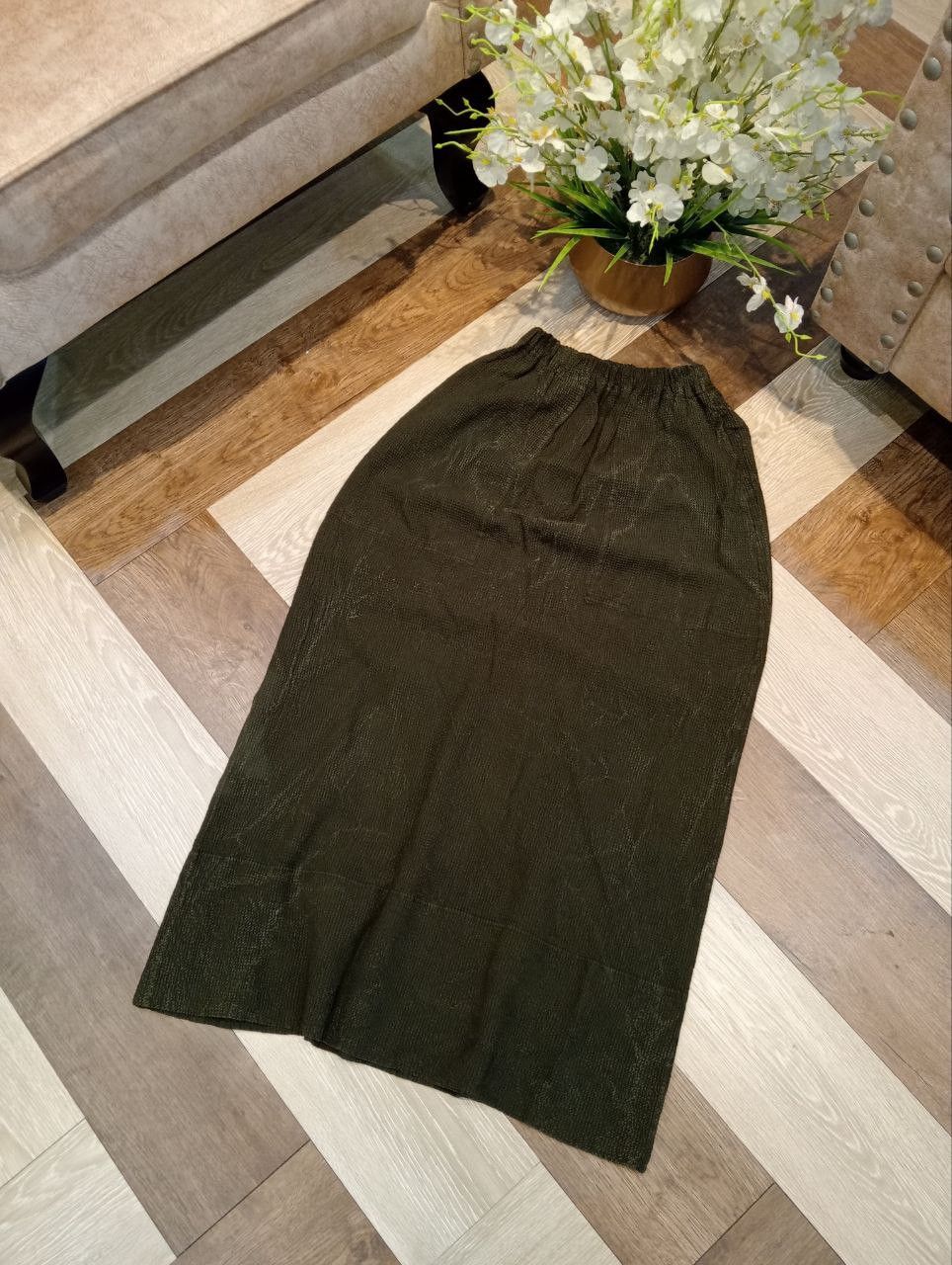 Issey Miyake VINTAGE PLANTATION ISSEY MIYAKE PLEATED MAXI SKIRT - SIZE M Size 26" / US 2 / IT 38 - 2 Thumbnail