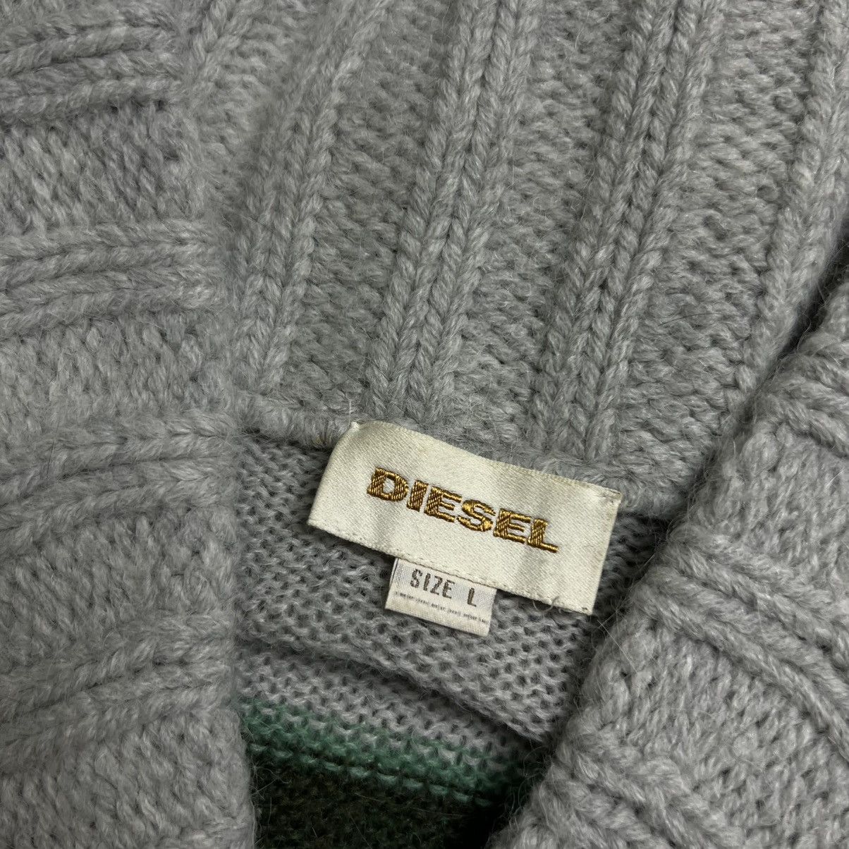 Diesel 00s Diesel Alpaca Wool Vintage Knit Button Up Sweater Size US L / EU 52-54 / 3 - 6 Thumbnail
