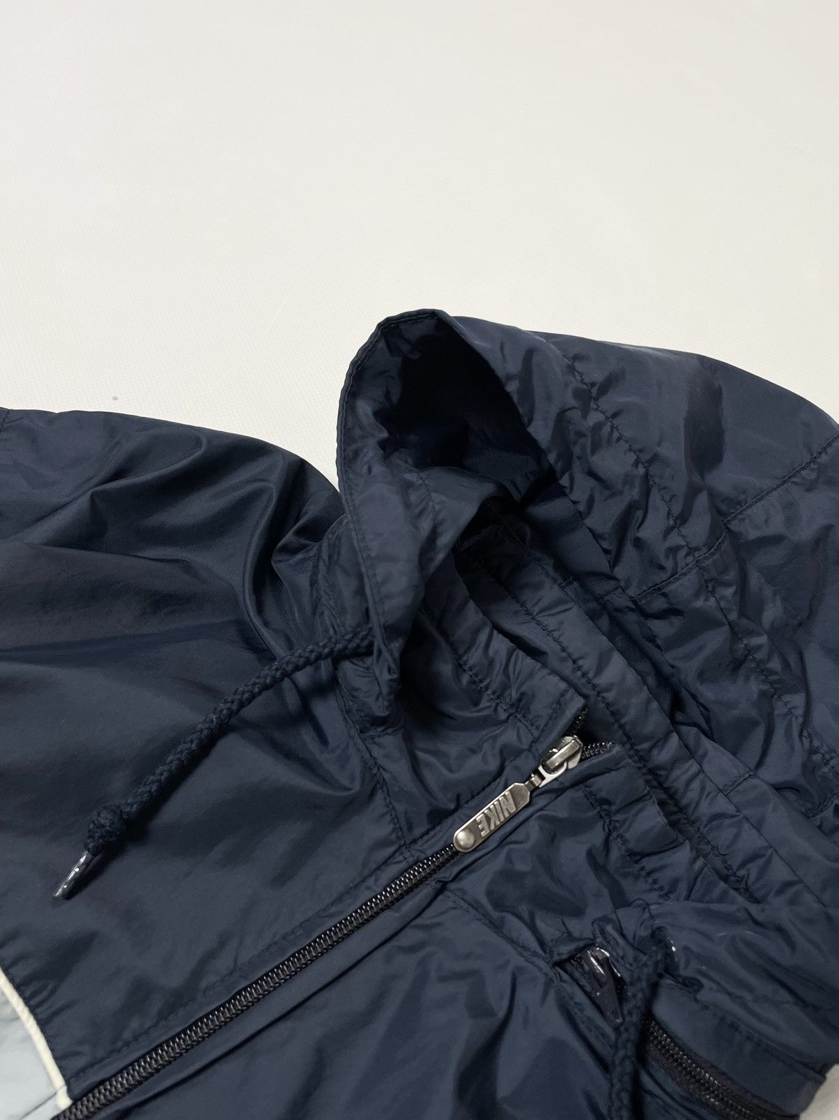 Nike NIKE 🥶 00s vintage nylon blue hooded light jacket Size US XL / EU 56 / 4 - 8 Thumbnail
