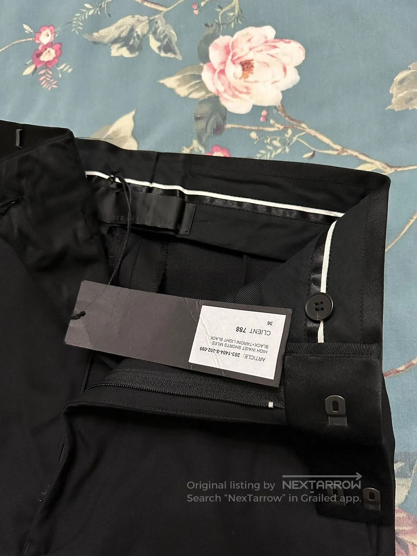 Haider Ackermann Haider Ackermann Women's Black Shorts. Size 22" - 6 Thumbnail