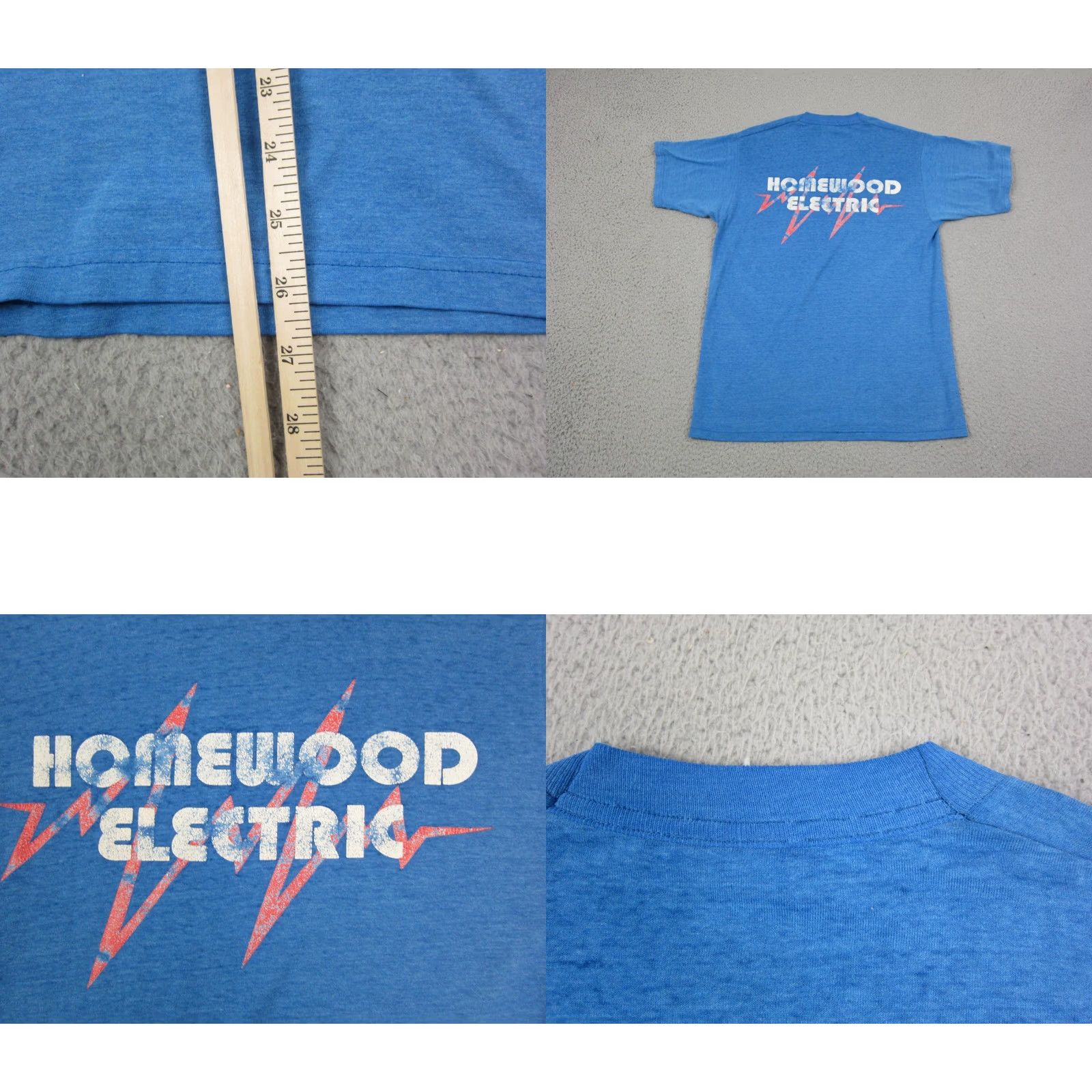 Fruit Of The Loom VINTAGE Fruit of the Loom Shirt Mens Medium Blue Pocket Electrician Electric 90s Size US M / EU 48-50 / 2 - 9 Thumbnail