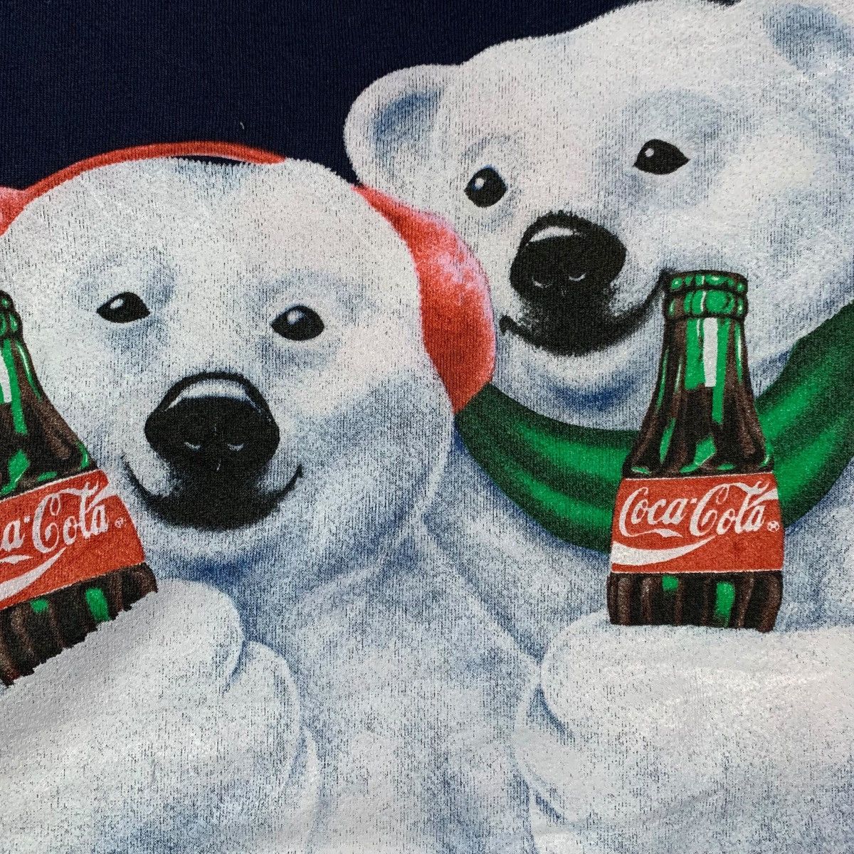 Coca Cola × Vintage 1994 Coca-Cola Bear Biglogo Sweater Size US L / EU 52-54 / 3 - 4 Thumbnail