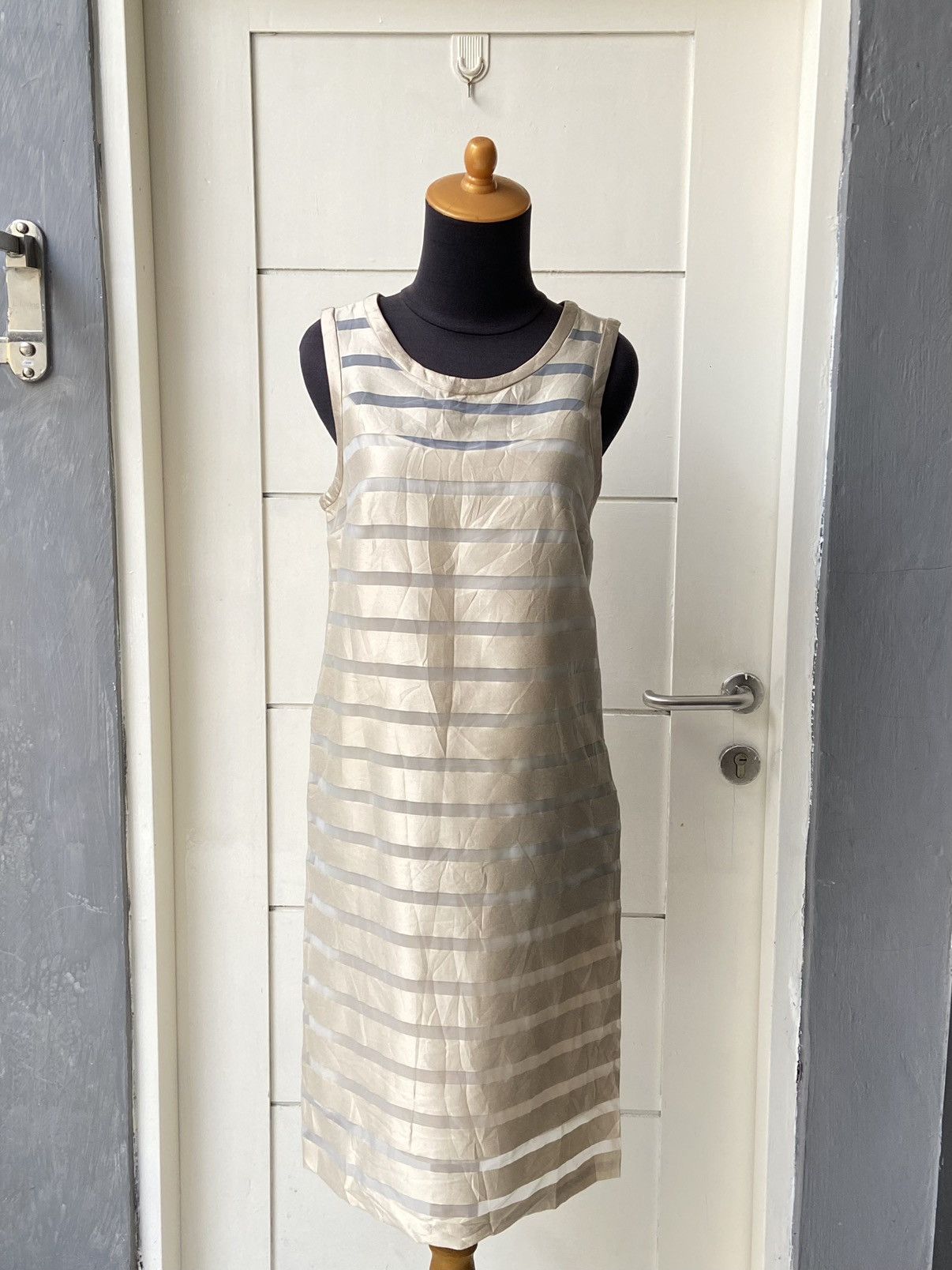 Max Mara MAX MARA Striped Midi Dress Size XS / US 0-2 / IT 36-38 - 5 Thumbnail