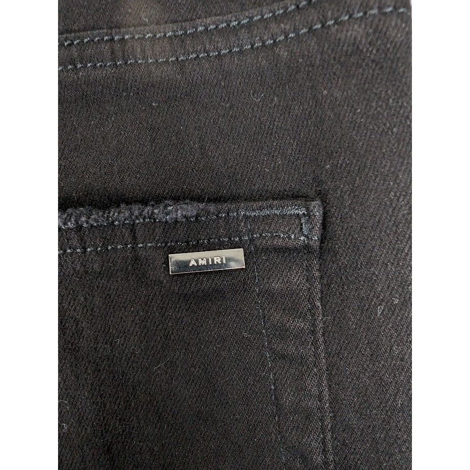 Amiri o1rshd1 Tie Dye Core Logo Jeans in Black Size US 33 - 17 Thumbnail