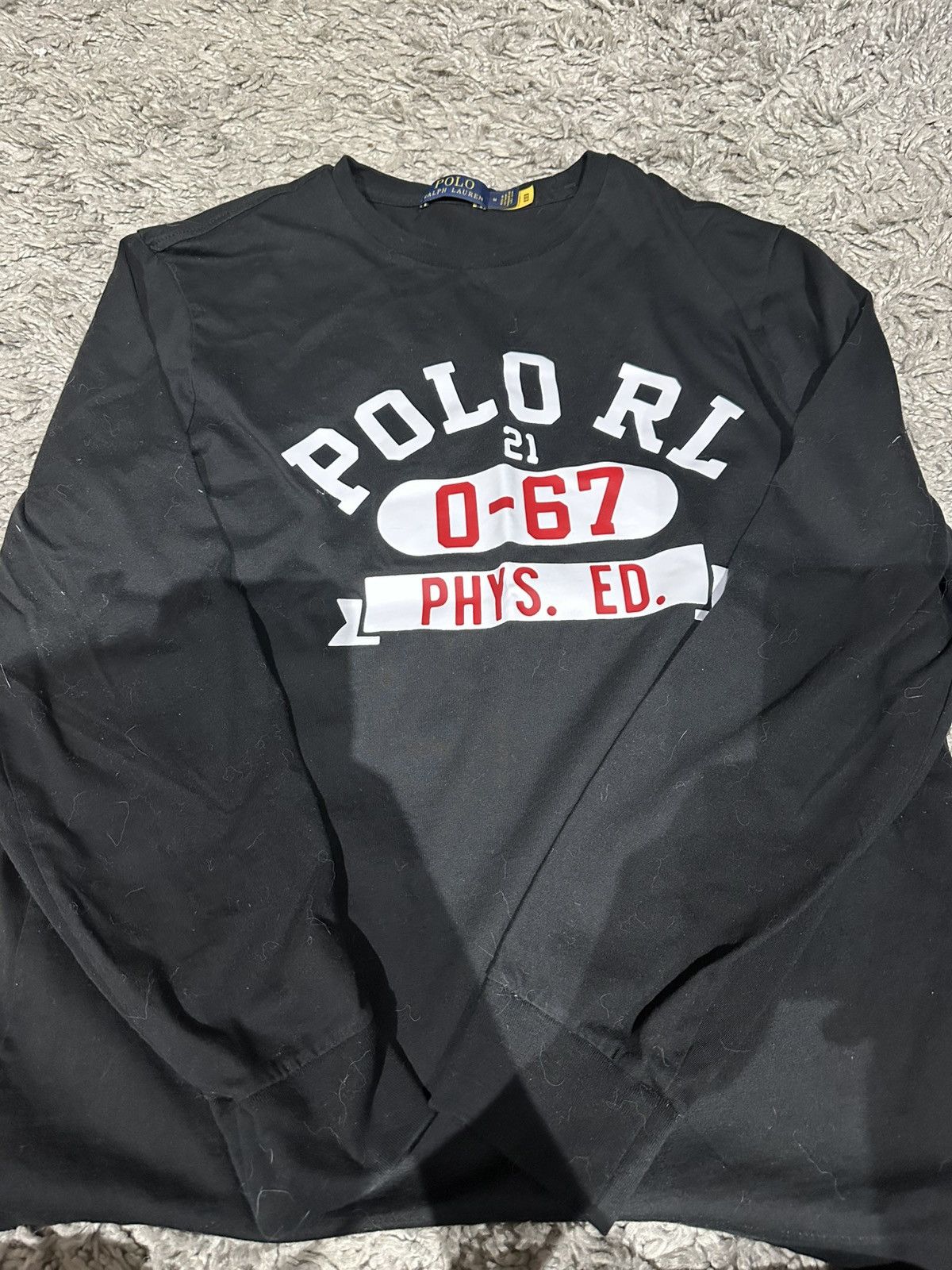 Polo Ralph Lauren × Vintage Vintage Rare Polo Ralph Lauren Retro Polo Phys Ed Size US M / EU 48-50 / 2 - 1 Thumbnail