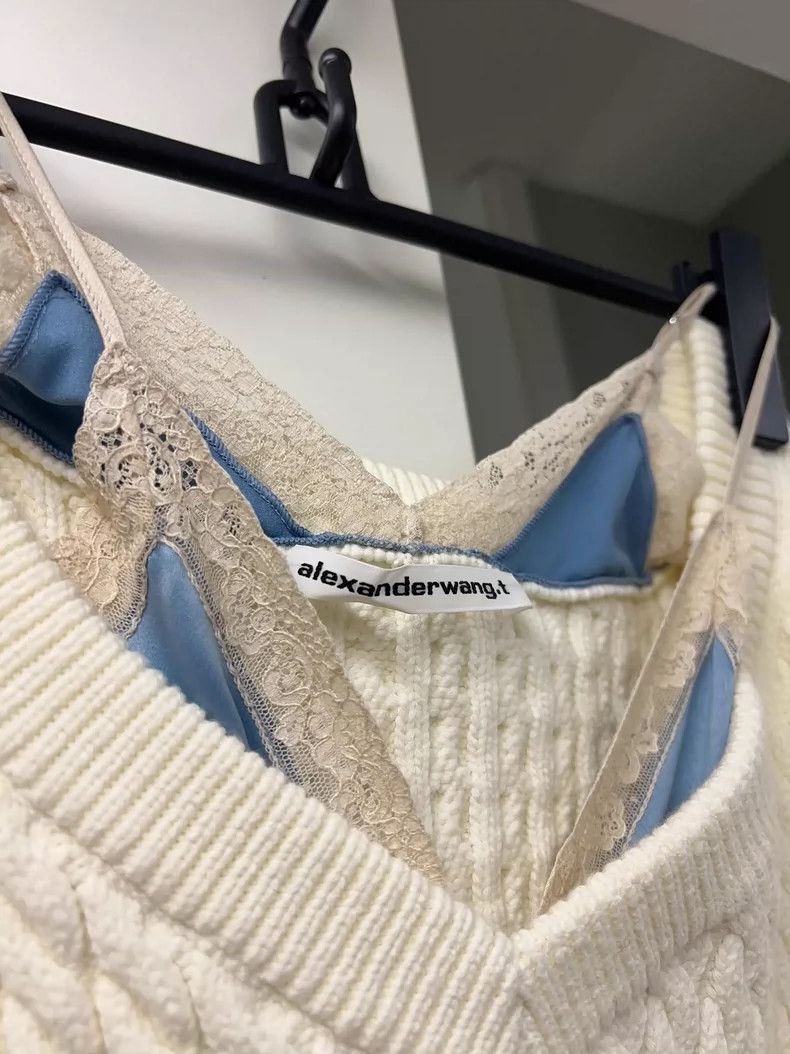 Alexander Wang Alexander Wang Off-Shoulder Knit Sweater- Size S / US 4 / IT 40 - 4 Thumbnail