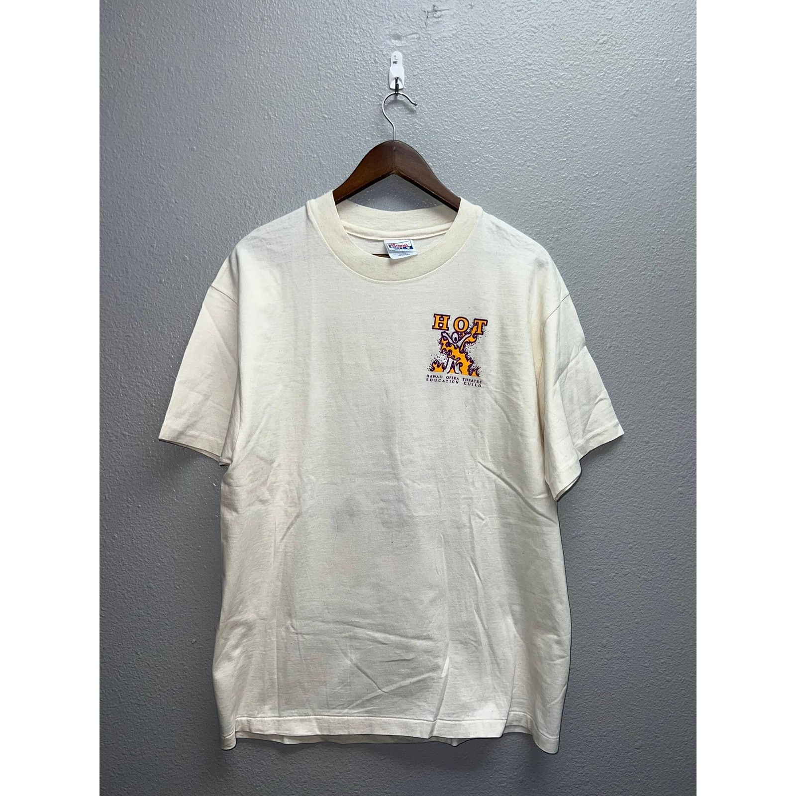 Hanes Vintage Hawaii Shirt Opera Theatre Guild Hawaiian Tee 90s L Size US L / EU 52-54 / 3 - 2 Thumbnail