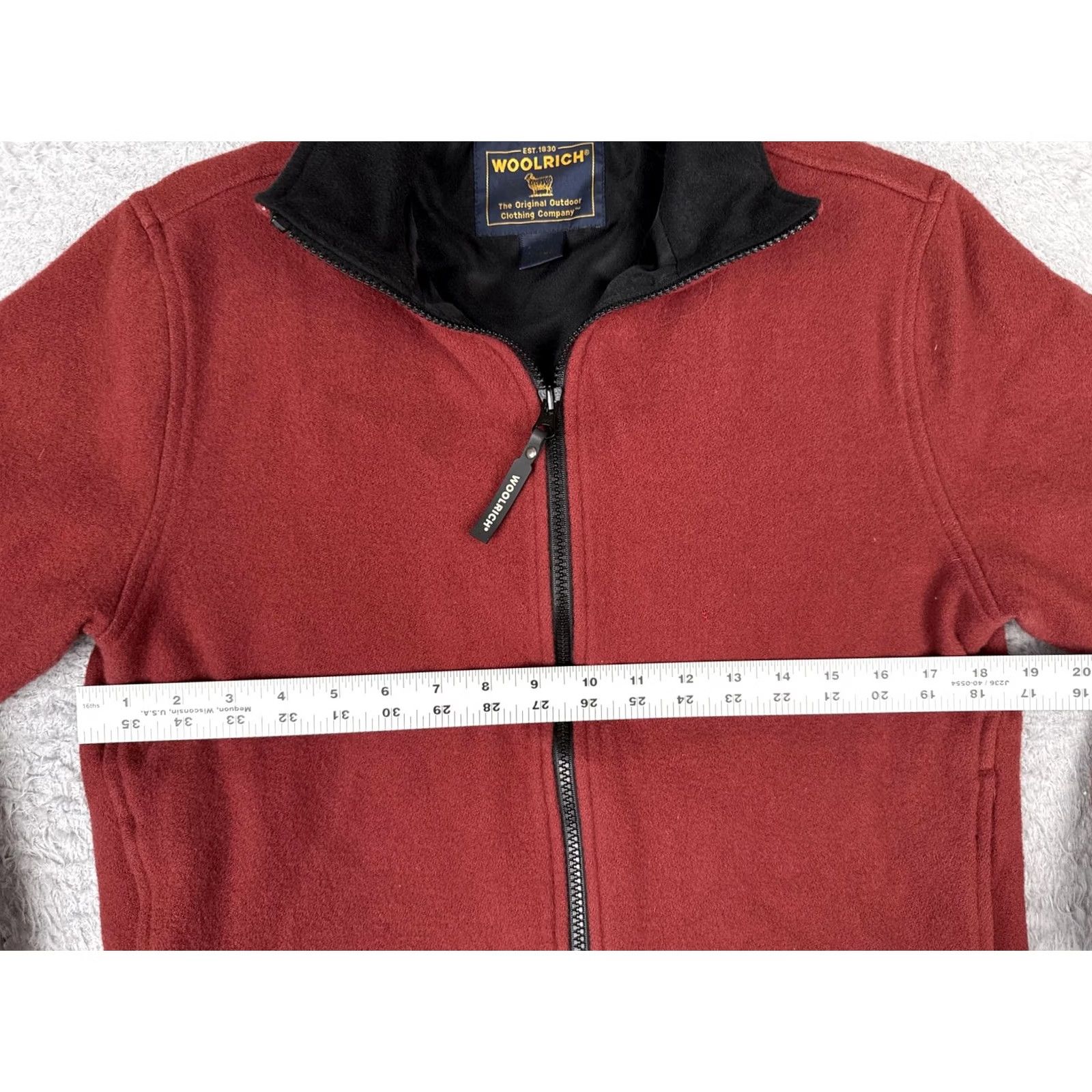 Vintage Woolrich Jacket Women Small Red Fleece Full Zip Lined Outdoor Hiking Casual Warm Size S / US 4 / IT 40 - 7 Thumbnail