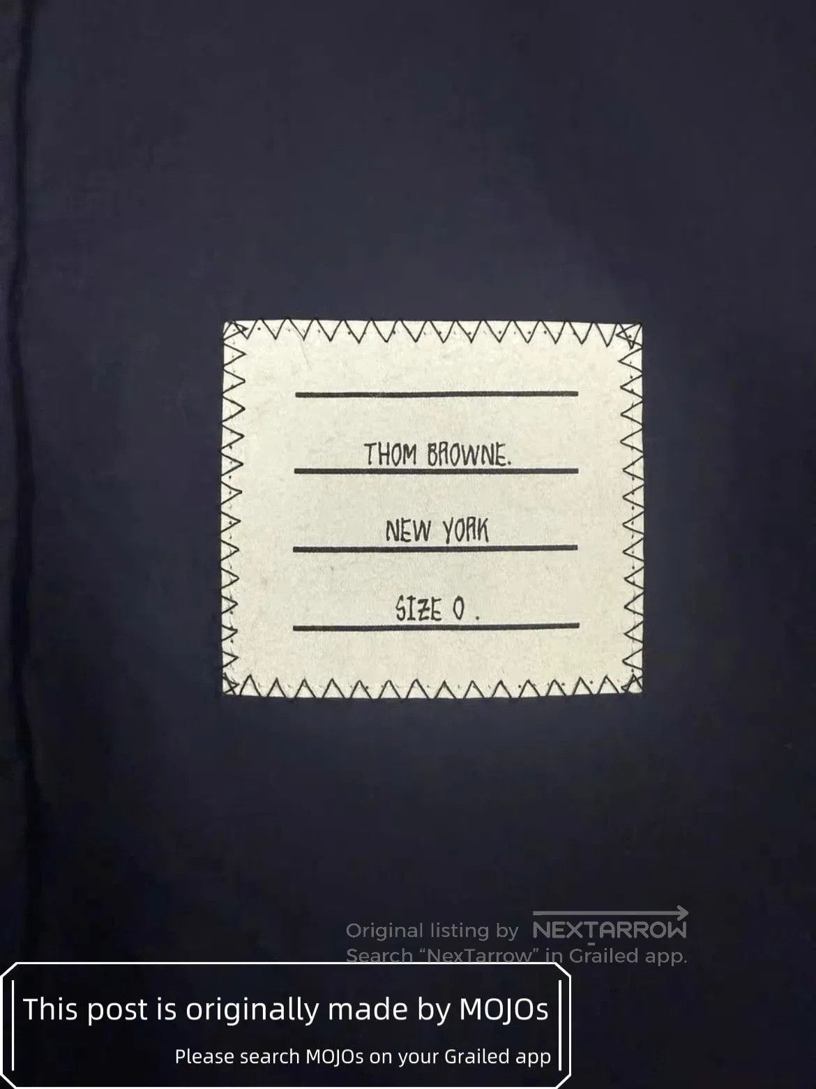Thom Browne Sz 0 Thom Browne Double Sleeves Navy Stripe Shirt. Size US XS / EU 42 / 0 - 4 Thumbnail