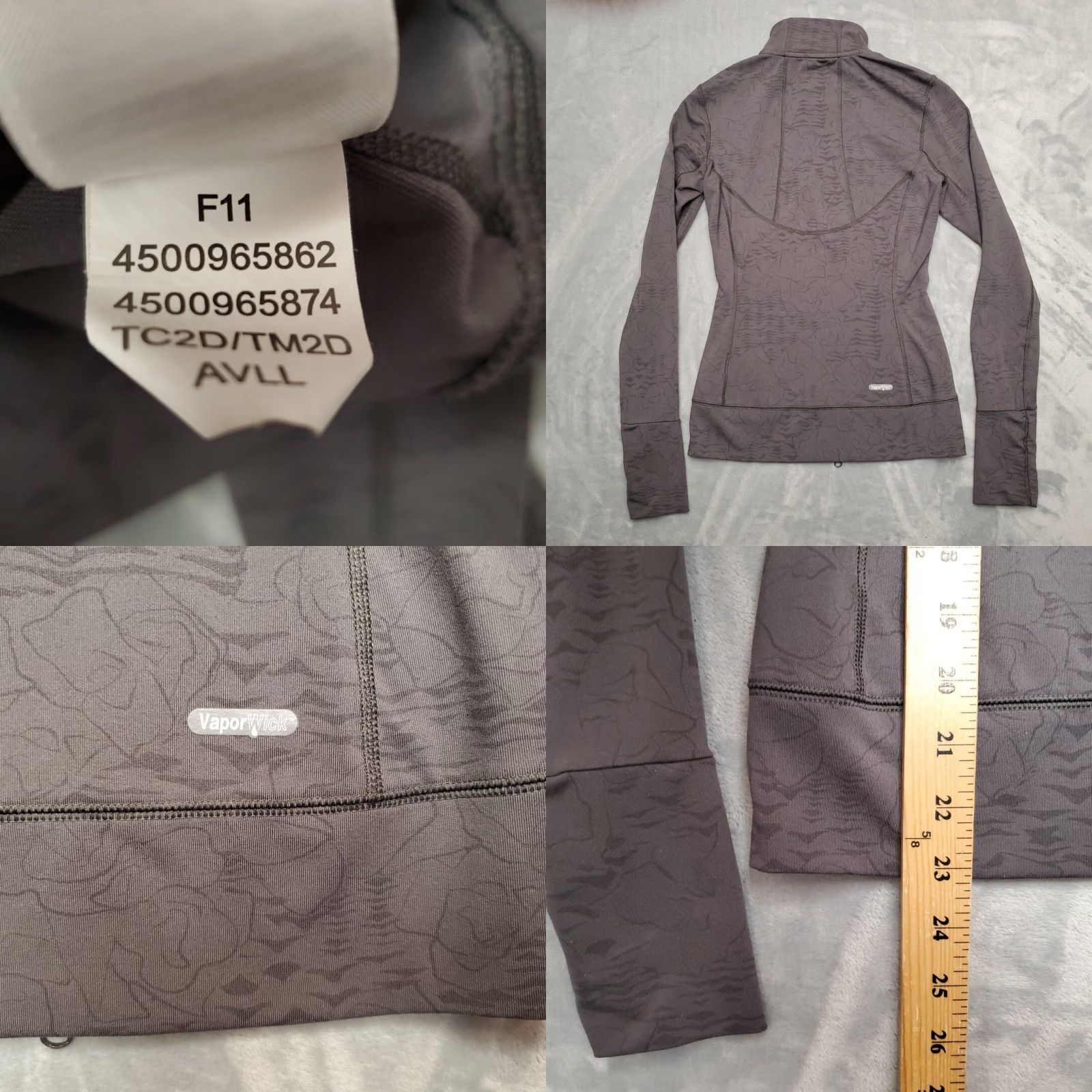 The North Face VINTAGE The North Face Jacket Womens XS Gray Full Zip Vaporwick Performance Nylon Tech Blend Size XS / US 0-2 / IT 36-38 - 8 Thumbnail