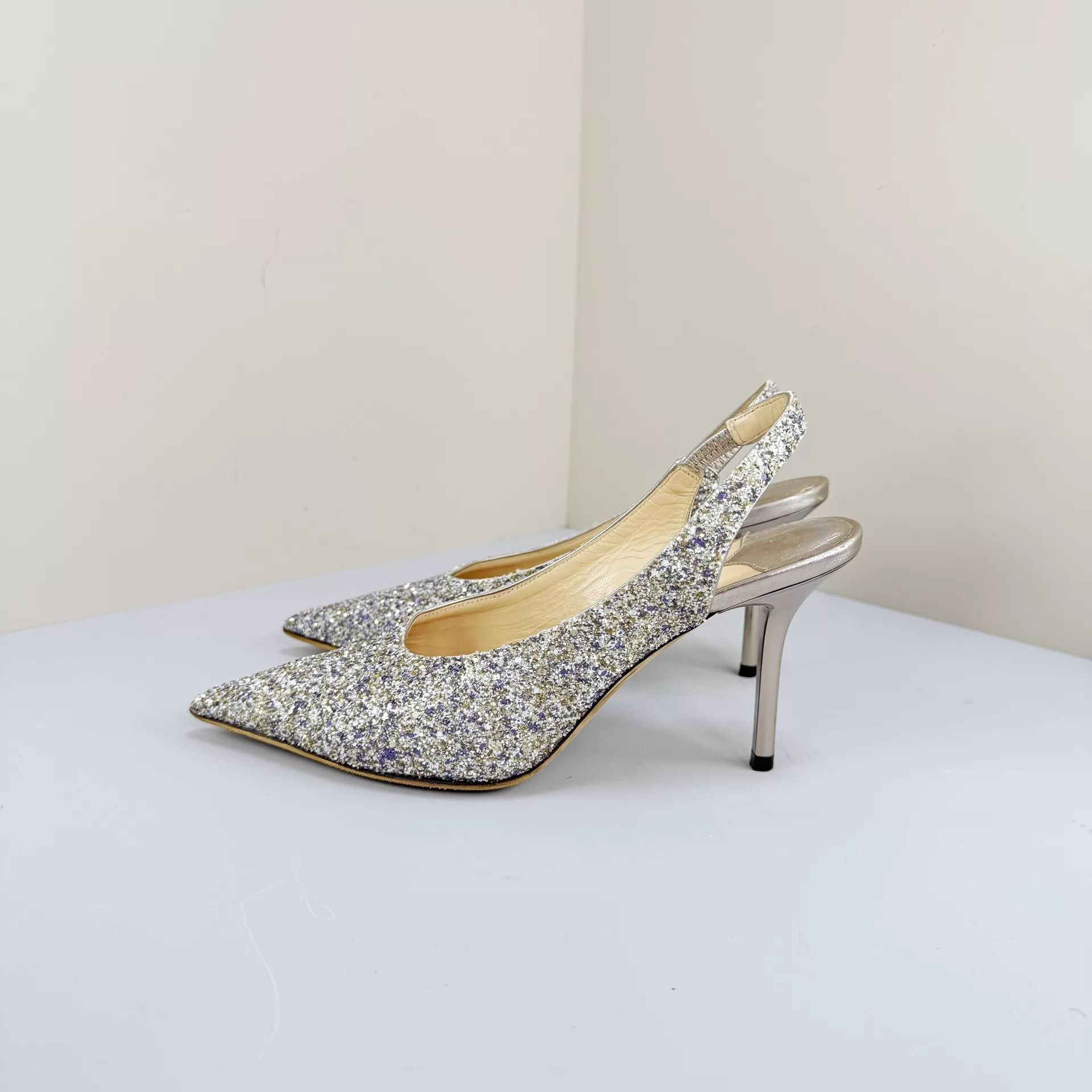 Jimmy Choo Jimmy Choo Sequin Heels 35 95% New Size US 4.5 / IT 34.5 - 1 Thumbnail