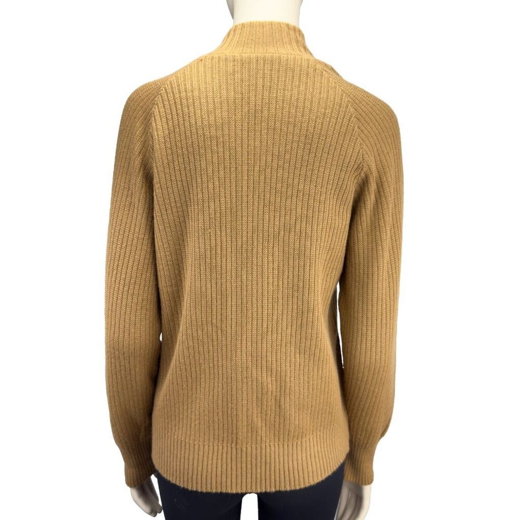 Bally BALLY Heritage Suede Tan Knitted Western Boho Jacket Zip-Up Size M / US 6-8 / IT 42-44 - 4 Thumbnail