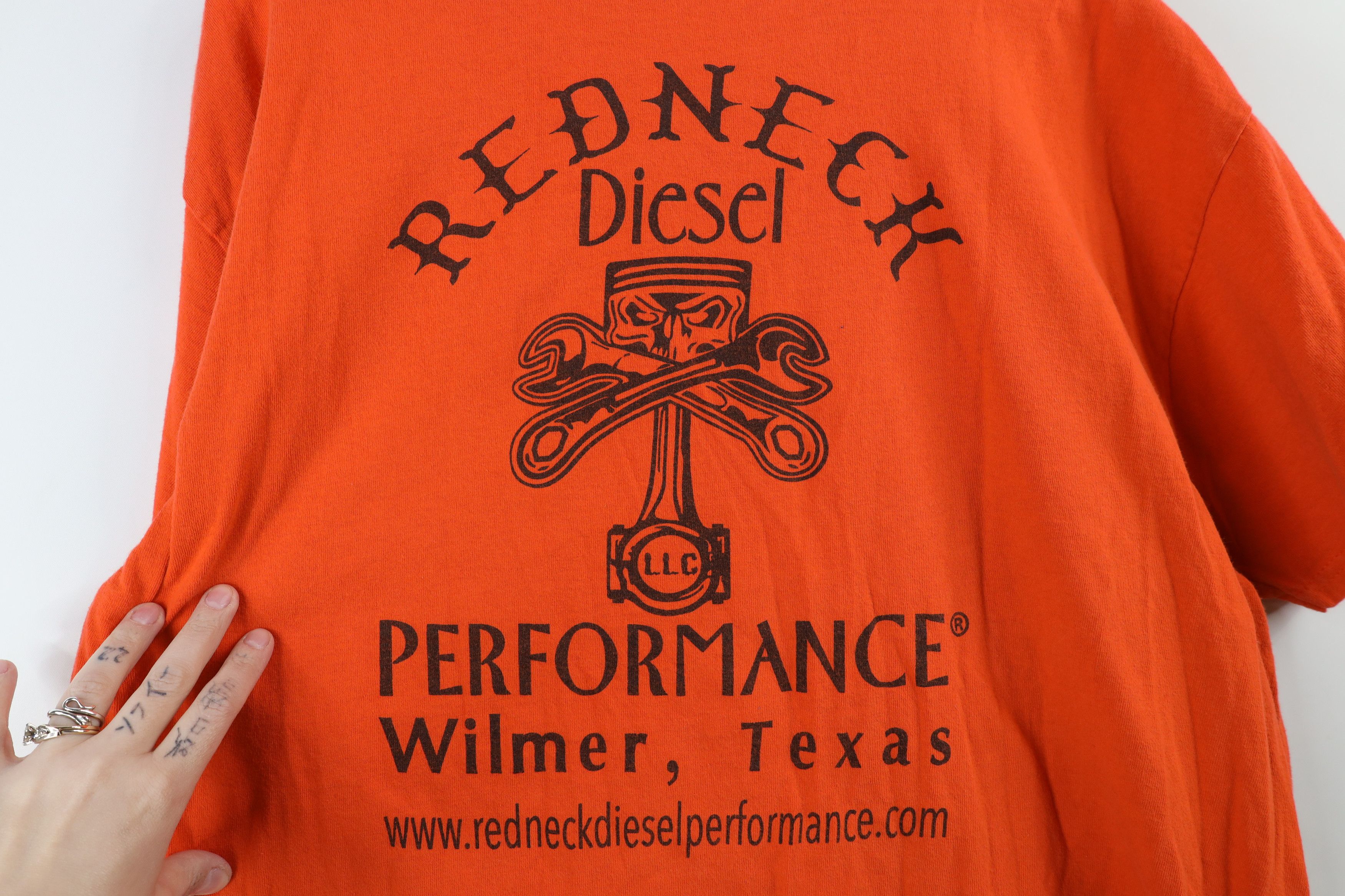 Vintage Vintage Y2K Streetwear Redneck Diesel Car T-Shirt Orange Size US L / EU 52-54 / 3 - 10 Thumbnail