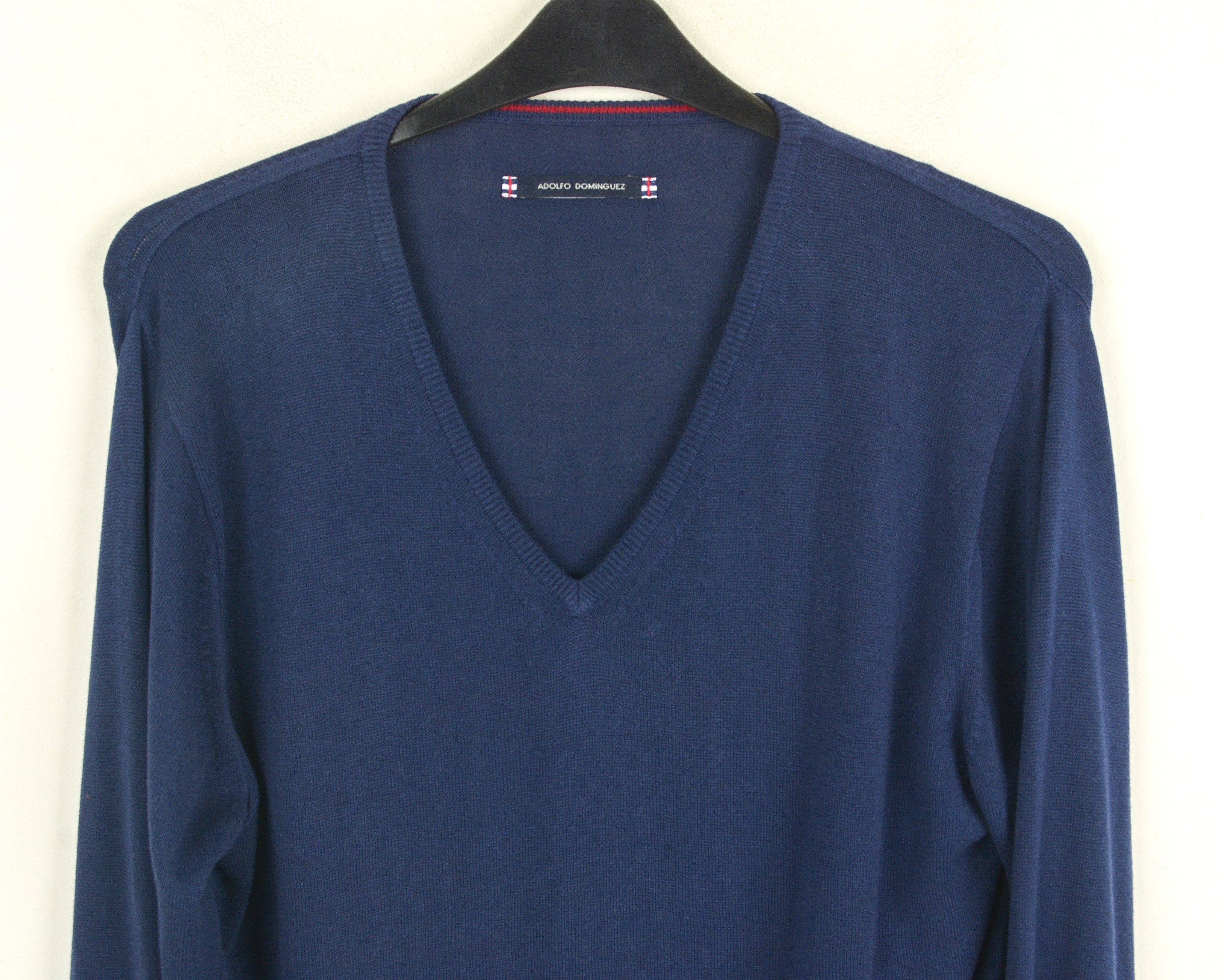 Adolfo Dominguez ADOLFO DOMINGUEZ Men 6 Size L Jumper Sweater Pullover Cotton Size US L / EU 52-54 / 3 - 2 Thumbnail