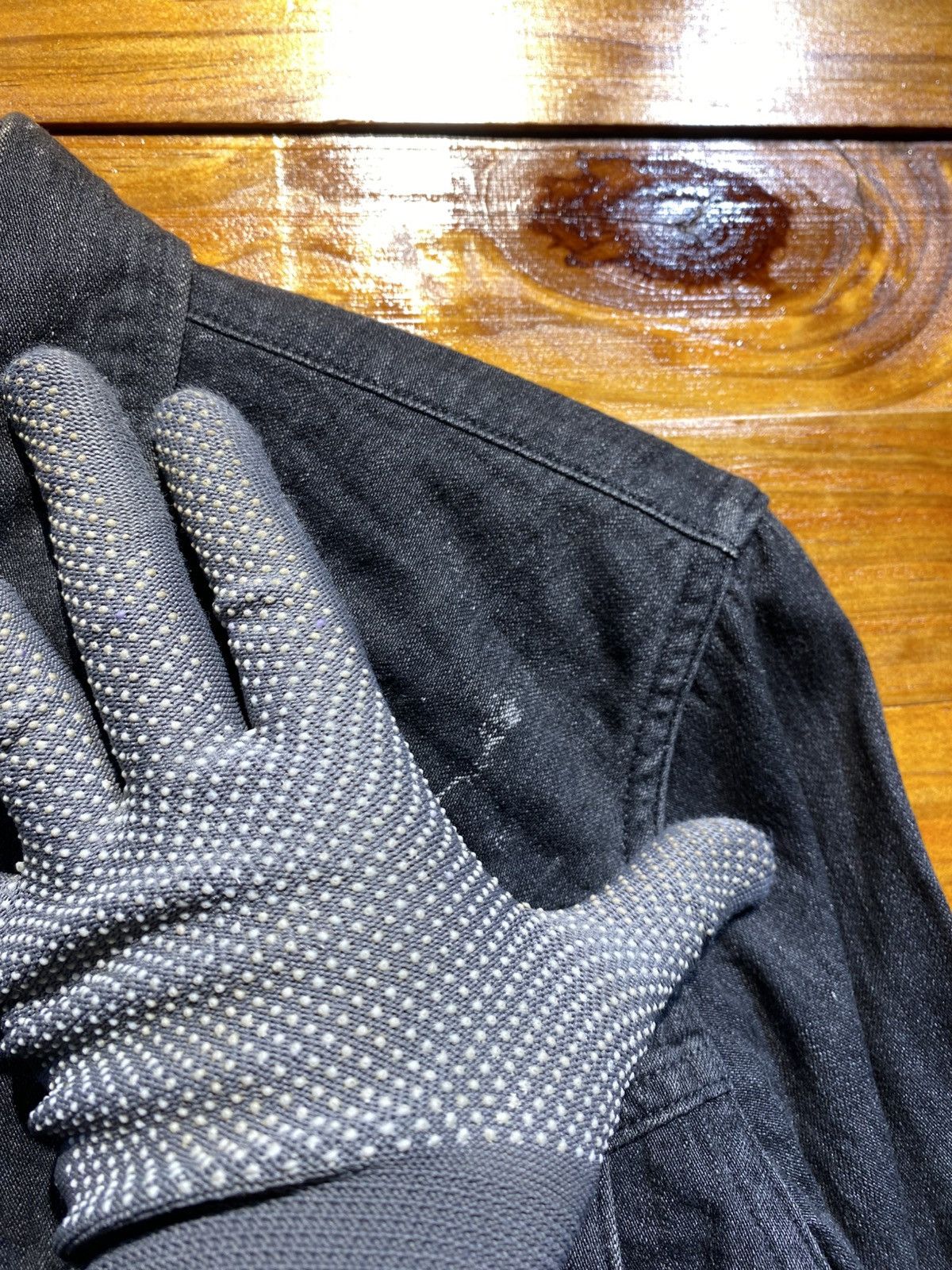 RUDE GALLERY Rude Gallery Japan Black Denim Western Shirt Casual Workwear Size US S / EU 44-46 / 1 - 9 Thumbnail