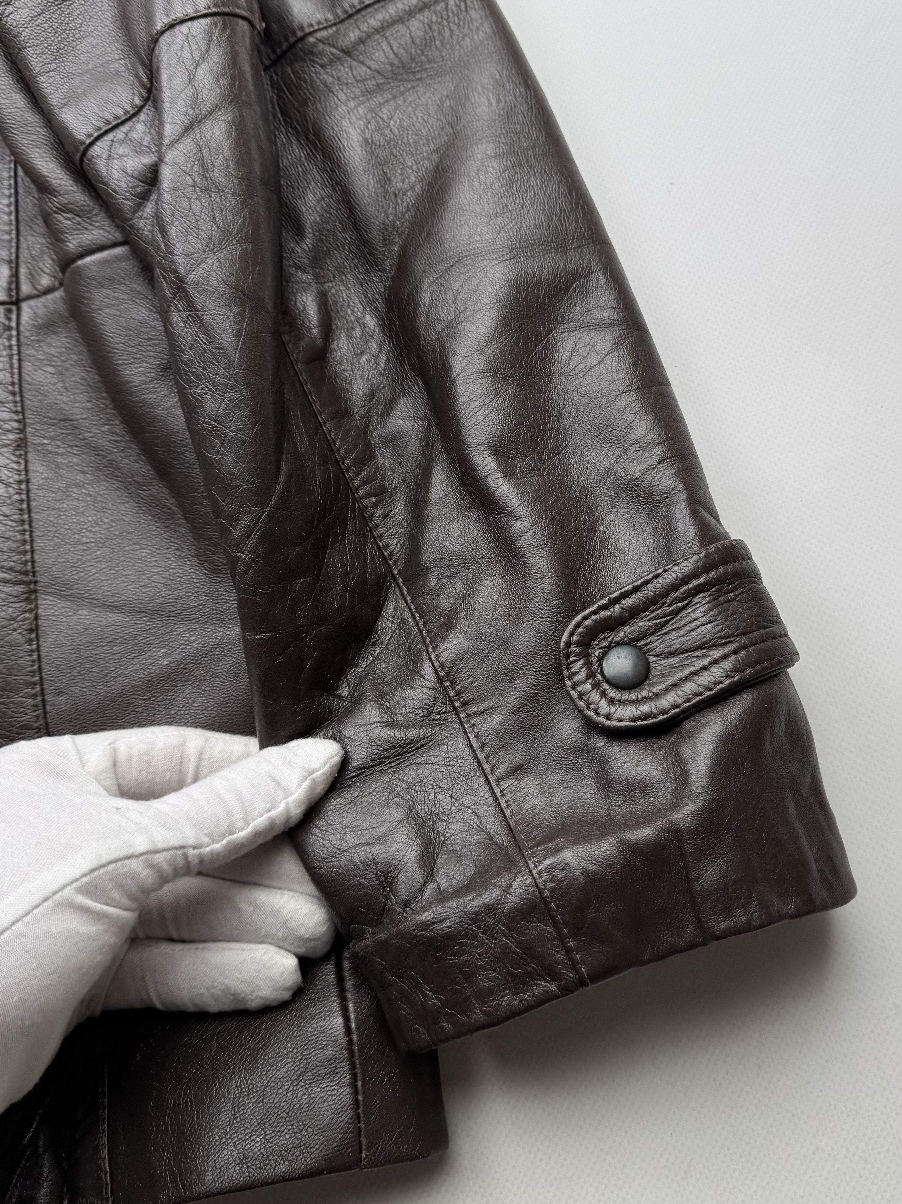 Vintage 90's Leather Jacket B95(V293)E2 Size US L / EU 52-54 / 3 - 13 Thumbnail