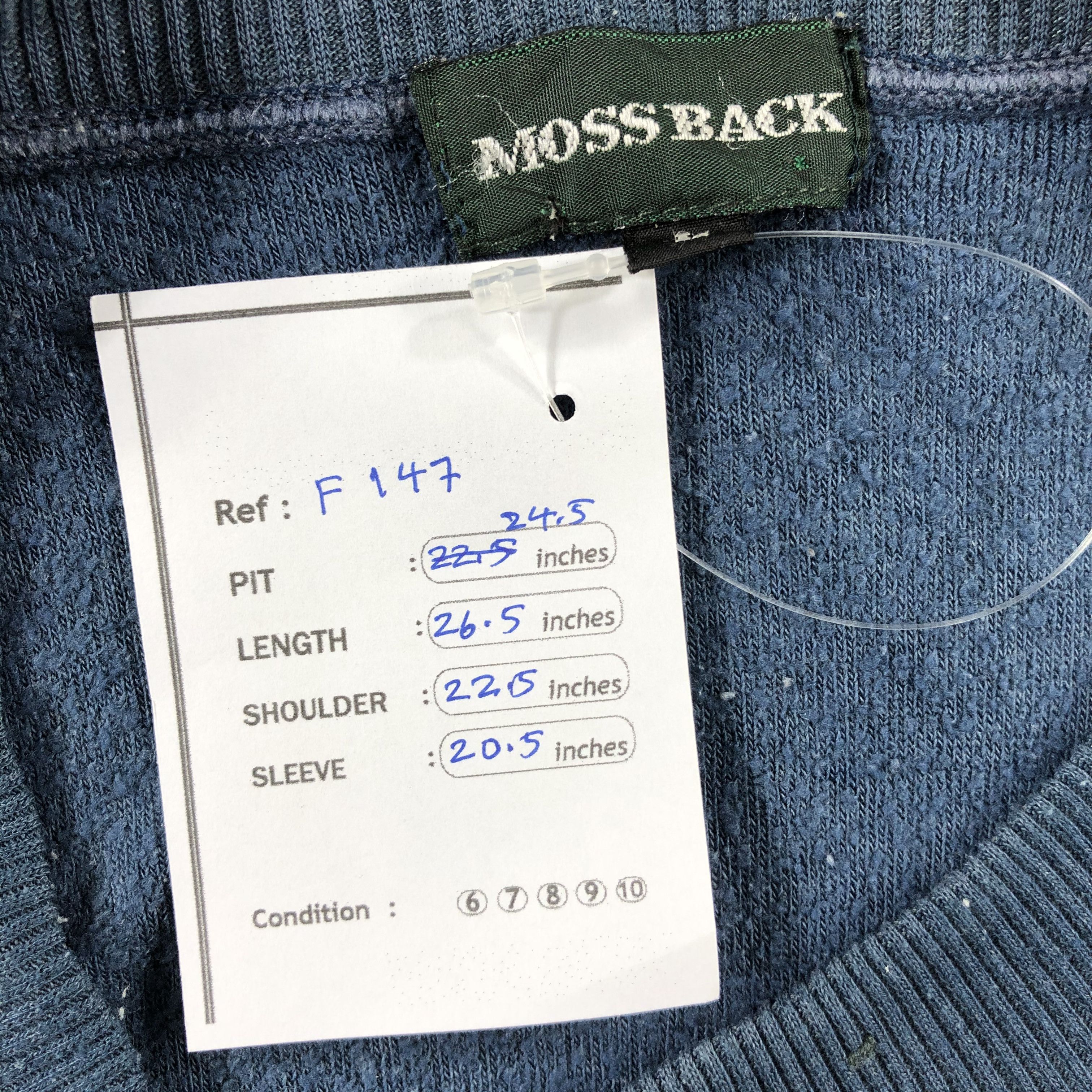 Vintage Vintage Moss Back Patchwork Pullover Sweatshirt F147 Size US L / EU 52-54 / 3 - 6 Thumbnail
