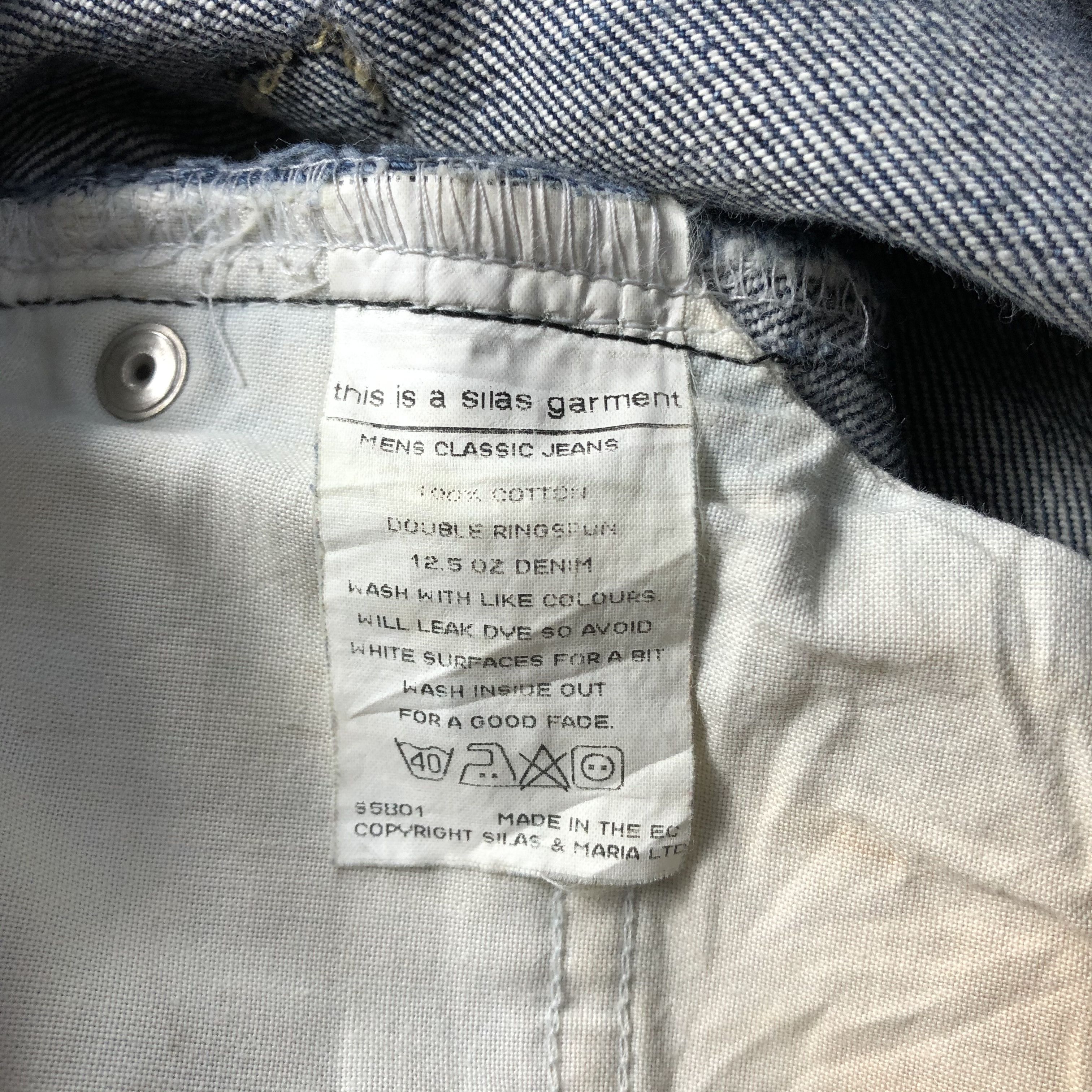 Silas Silas Jeans Faded Blue Denim KJ2199 Size US 32 / EU 48 - 11 Thumbnail