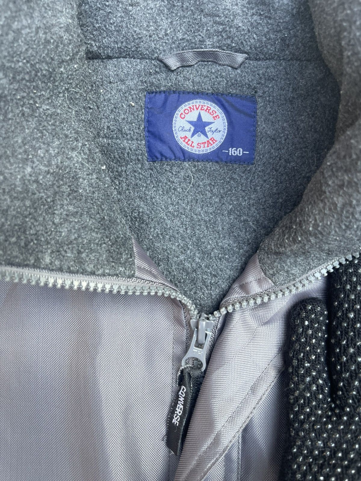 Converse Vintage Converse Gray Jacket Fleece Lining Size Medium Size US M / EU 48-50 / 2 - 3 Thumbnail