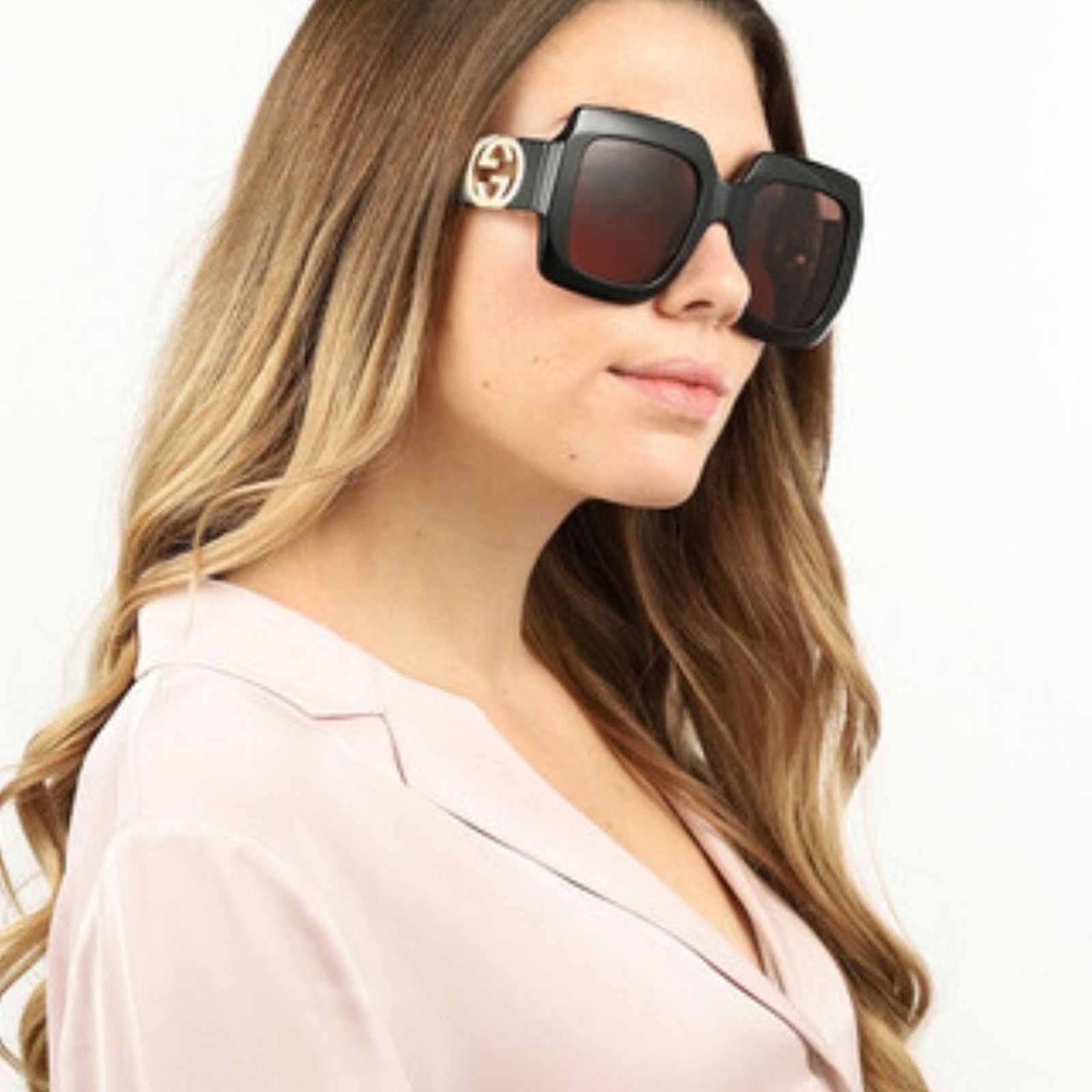 Gucci BRAND NEW GUCCI GG1022S 005 With Chain Black/Brown Woman Size ONE SIZE - 11 Thumbnail