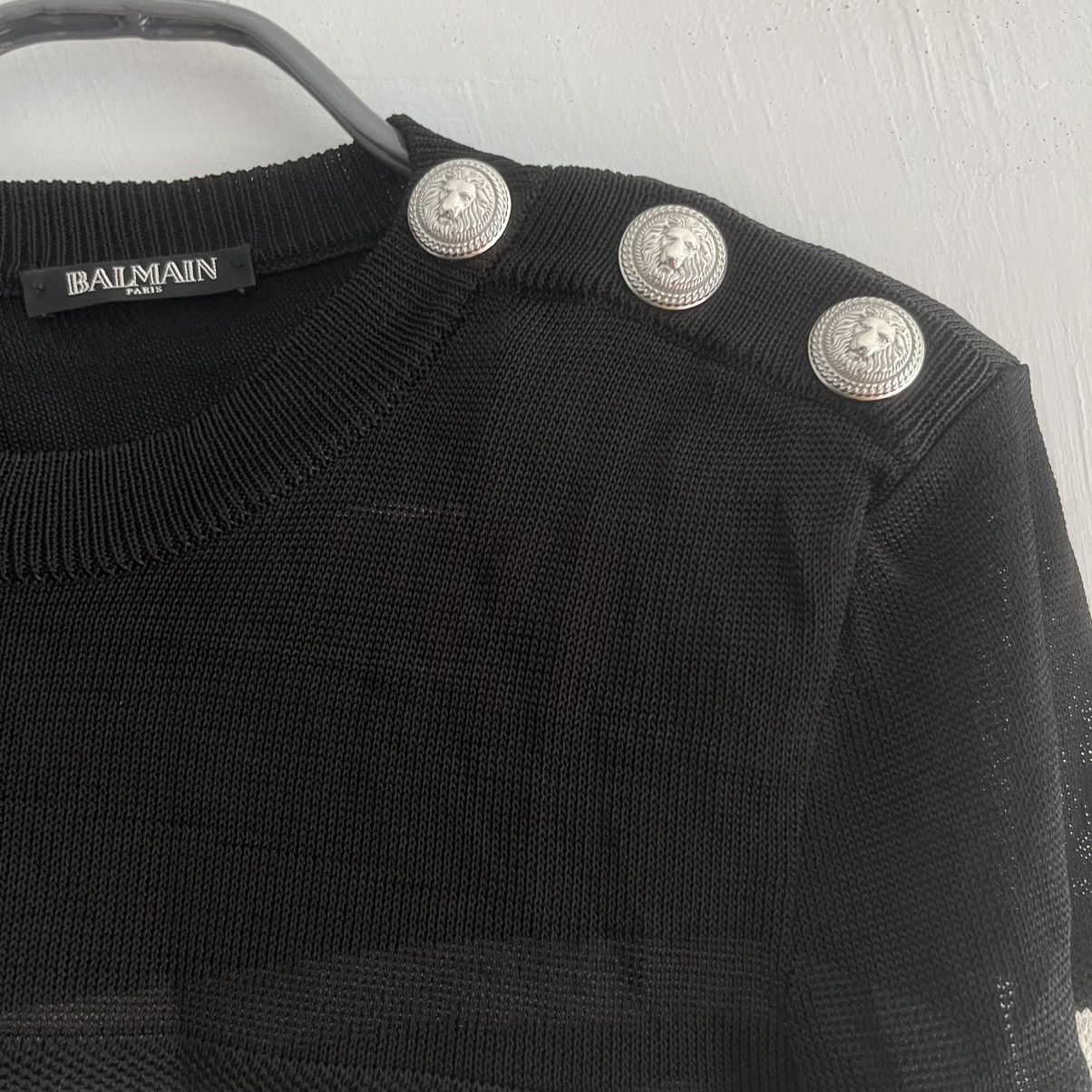 Balmain Balmain crew neck stripe long sleeves knitted jumper Size XS / US 0-2 / IT 36-38 - 5 Thumbnail