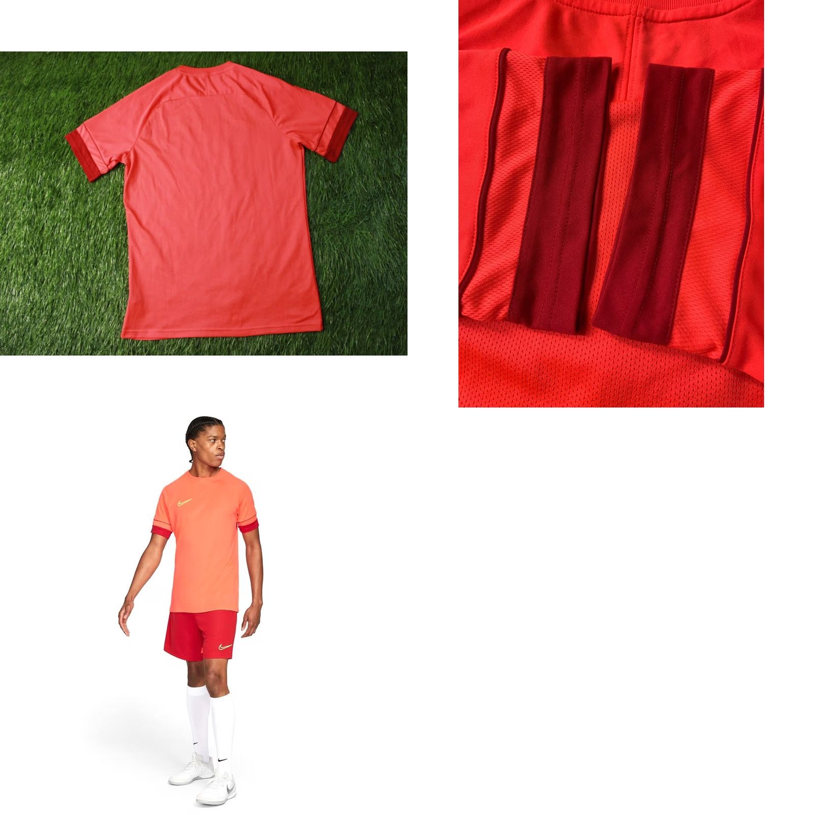 Nike Nike Academy Dri-FIT Football Shirt Mens M Orange-Coral Short Sleeve Jersey 2021 Nike Dri-FIT T-Shirt Jersey Size US M / EU 48-50 / 2 - 8 Thumbnail