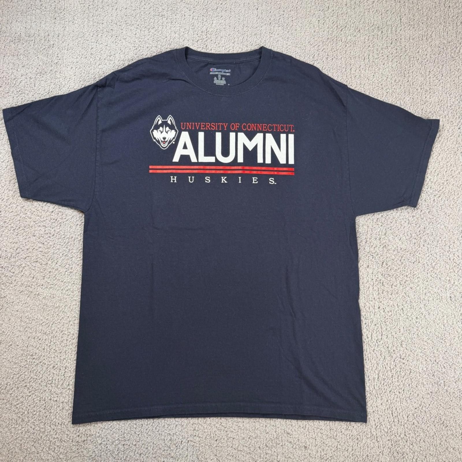 Champion Champion UConn Huskies Alumni T-Shirt Mens XL Navy Blue Size US XL / EU 56 / 4 - 1 Thumbnail