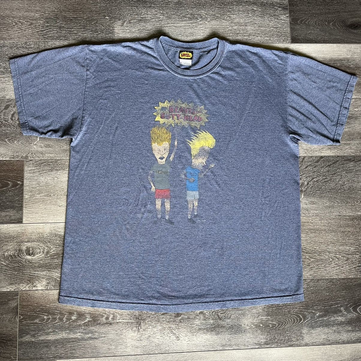 Cartoon Network × Mtv × Vintage Vintage 2000s Beavis and Butt-Head Headbang Graphic T Shirt Size US XL / EU 56 / 4 - 2 Thumbnail
