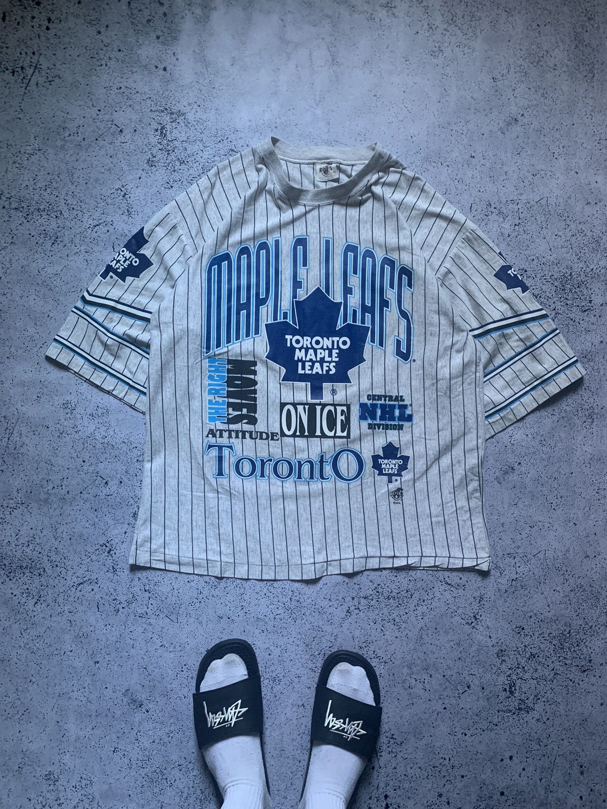 NHL 🇨🇦 Vintage 1991 Ravens NHL Canada Hockey Jersey Tee T-shirt Size US L / EU 52-54 / 3 - 1 Thumbnail