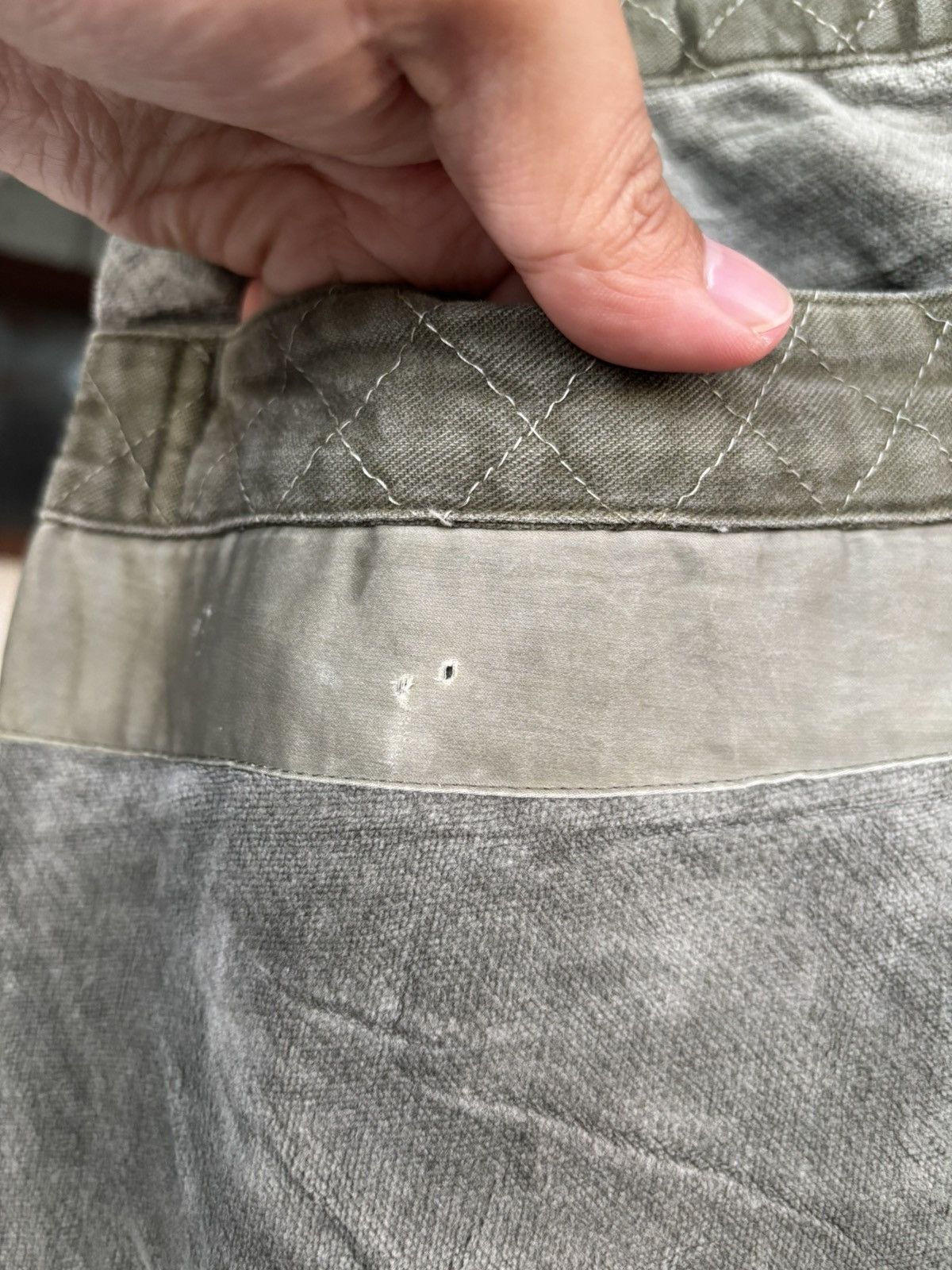 Homme Plisse Issey Miyake ISSEY MIYAKE WASHED GREEN PANELED PANTS Size US 30 / EU 46 - 15 Thumbnail
