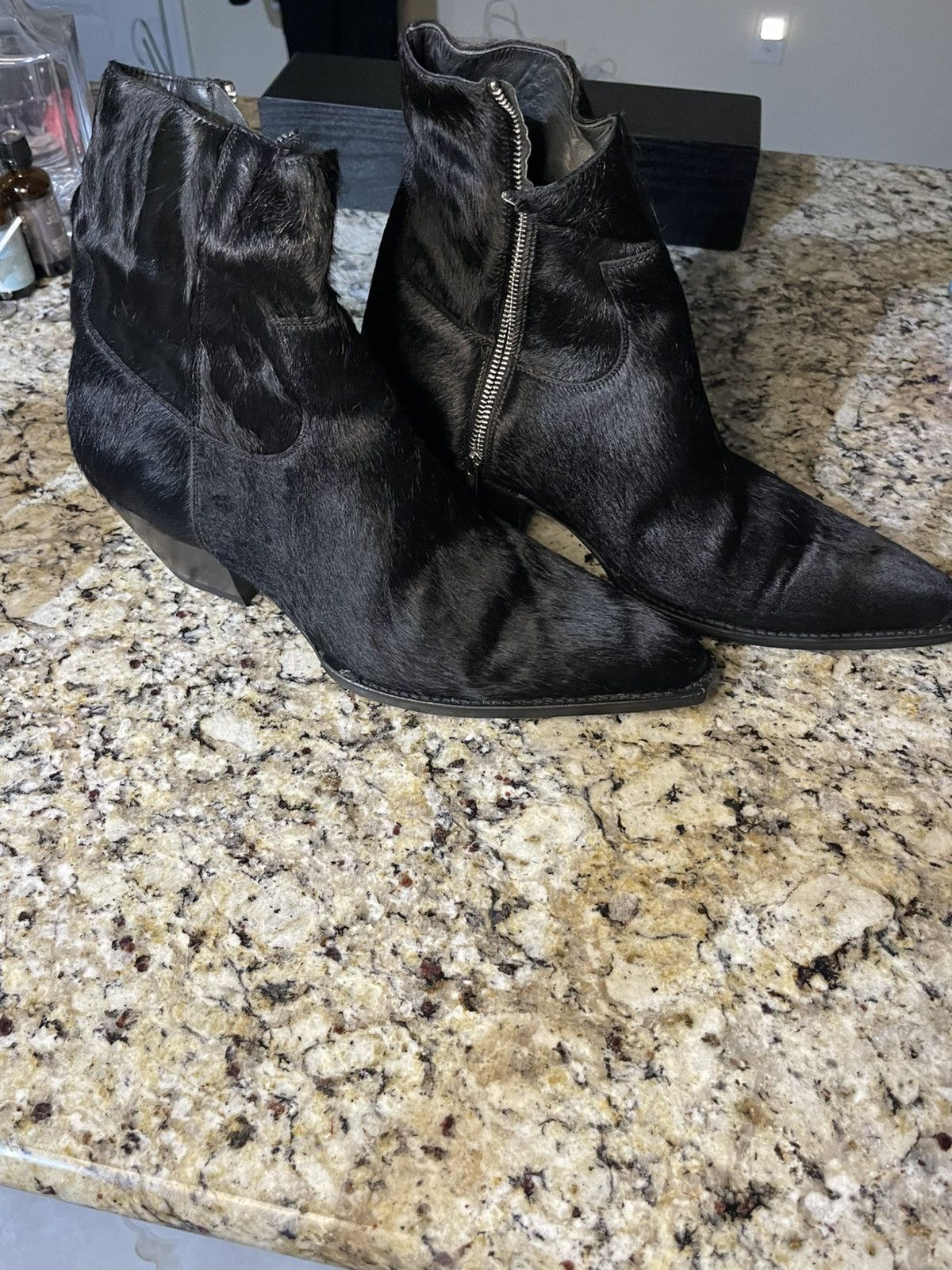 Other Black Cowhair Cowboy Boots Size US 13 / EU 46 - 1 Thumbnail